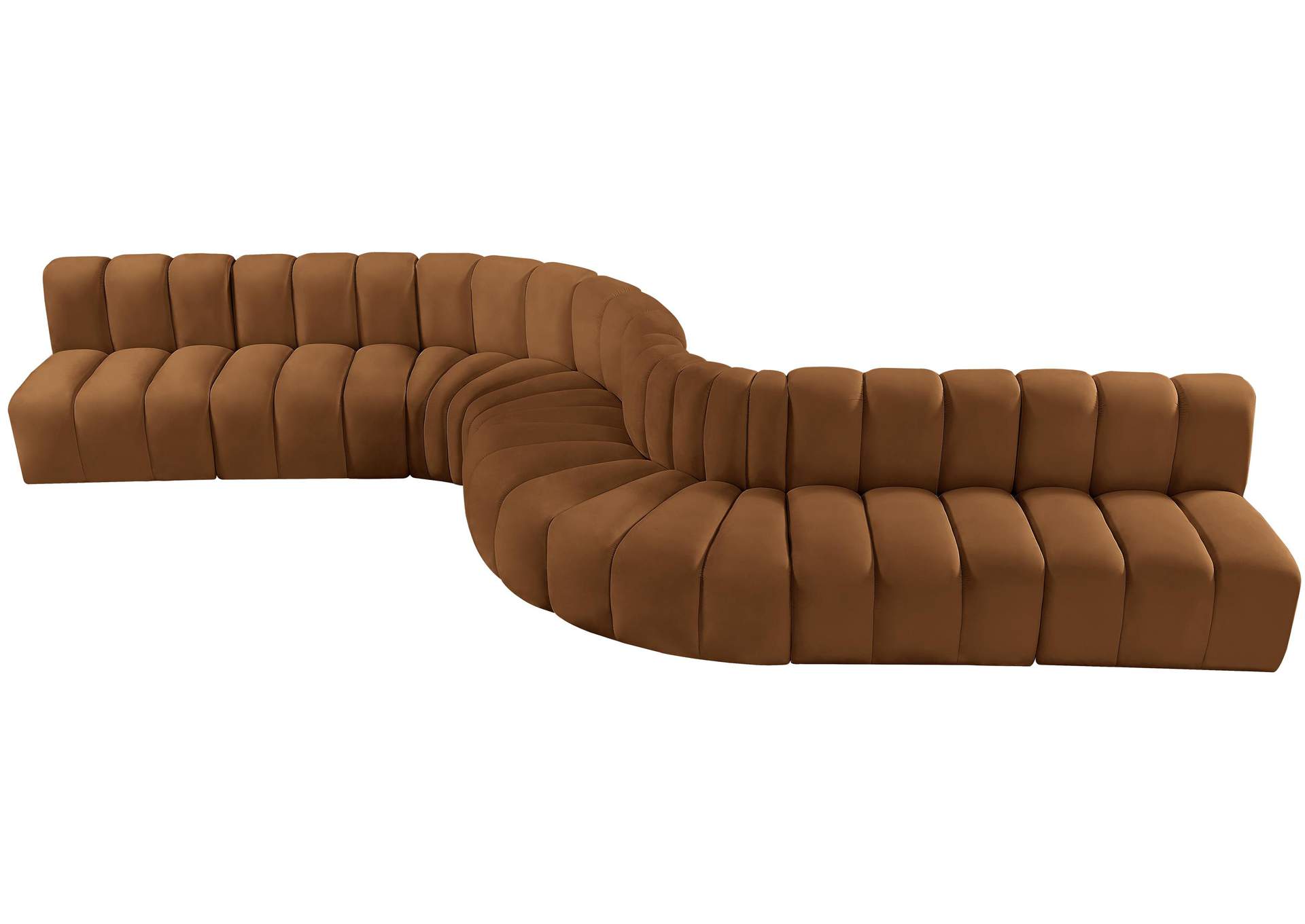 Arc Saddle Velvet Modular Sofa,Meridian Furniture