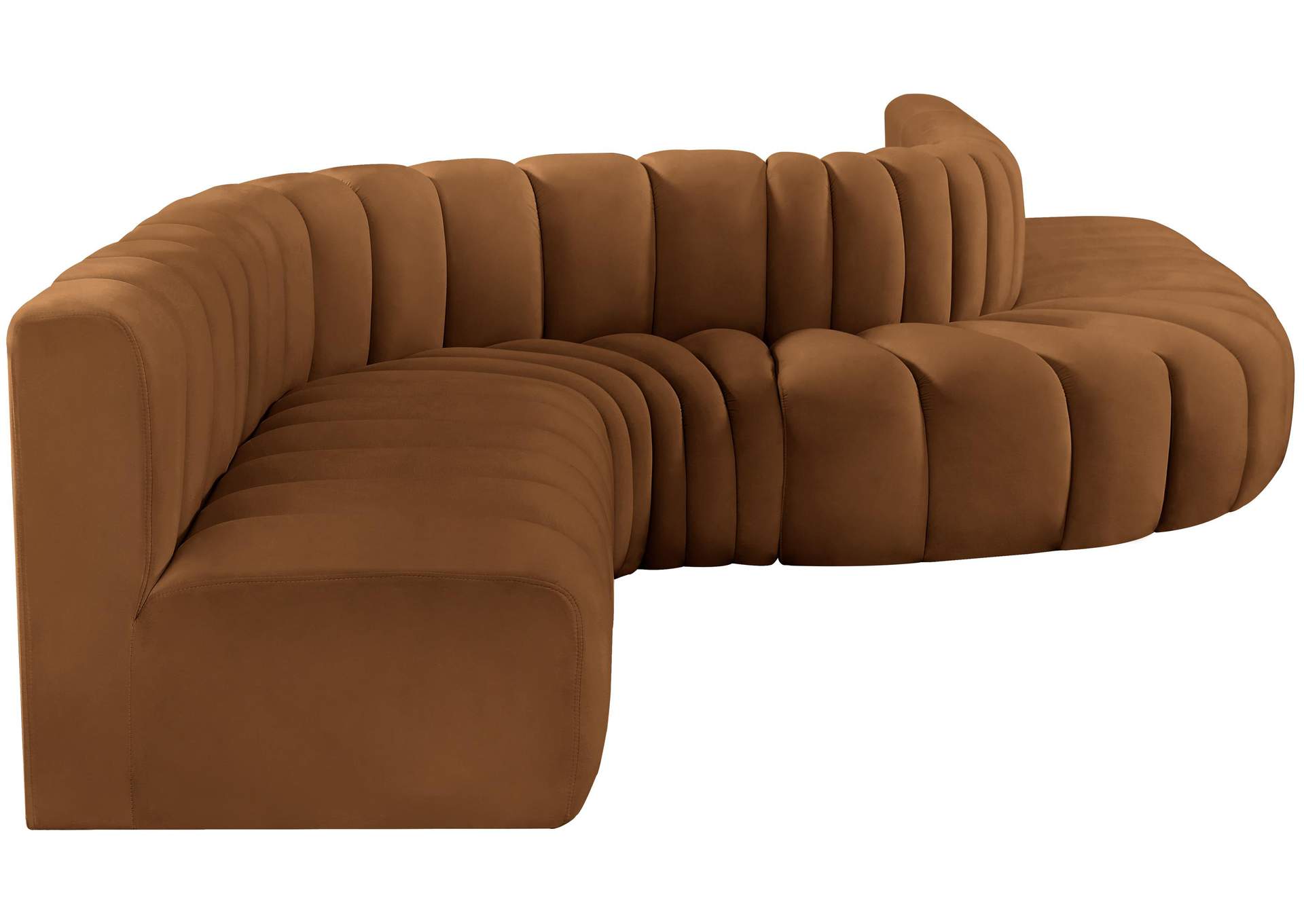 Arc Saddle Velvet Modular Sofa,Meridian Furniture