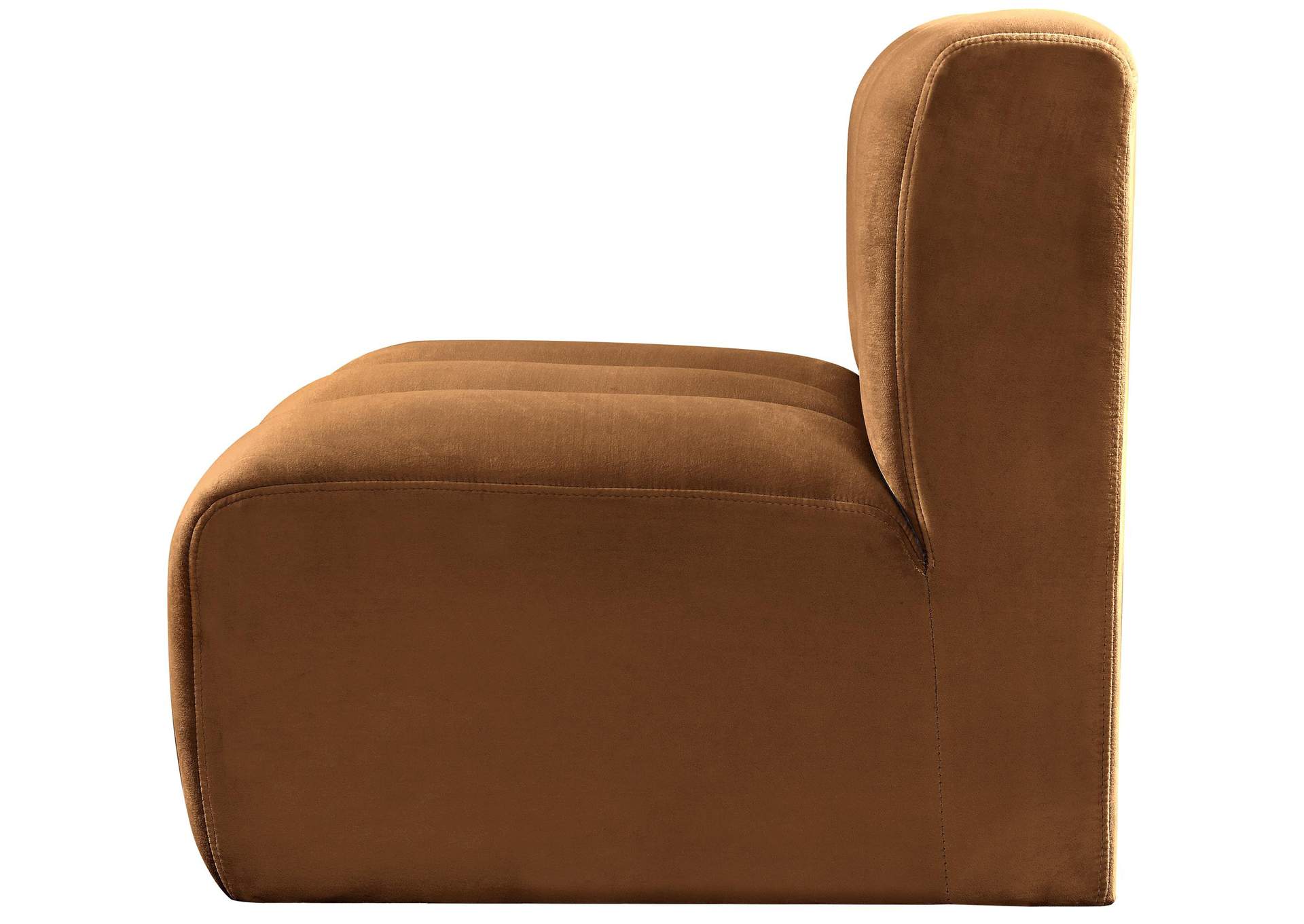 Arc Saddle Velvet Straight Chair,Meridian Furniture