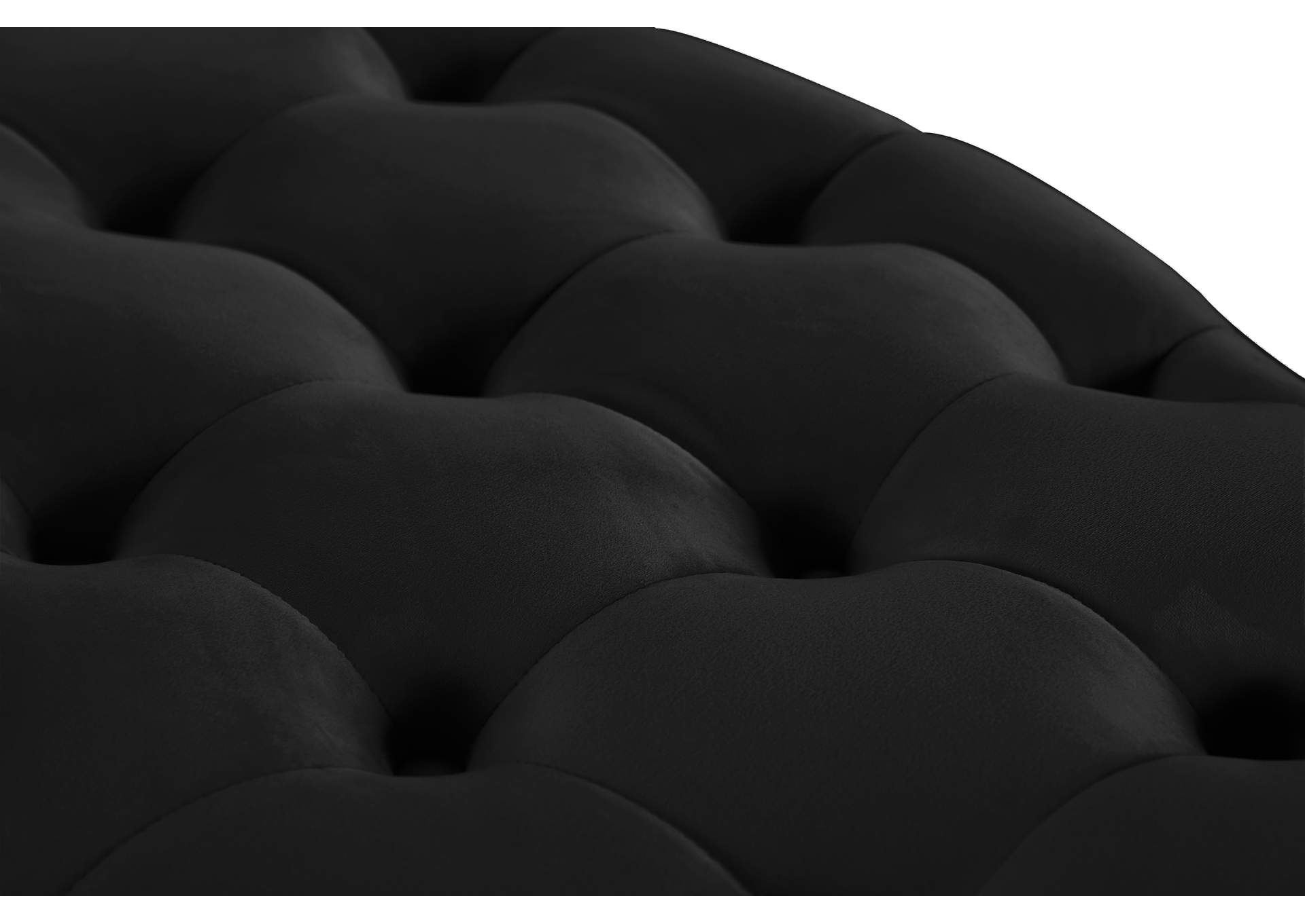 Banquet Black Velvet Bench,Meridian Furniture