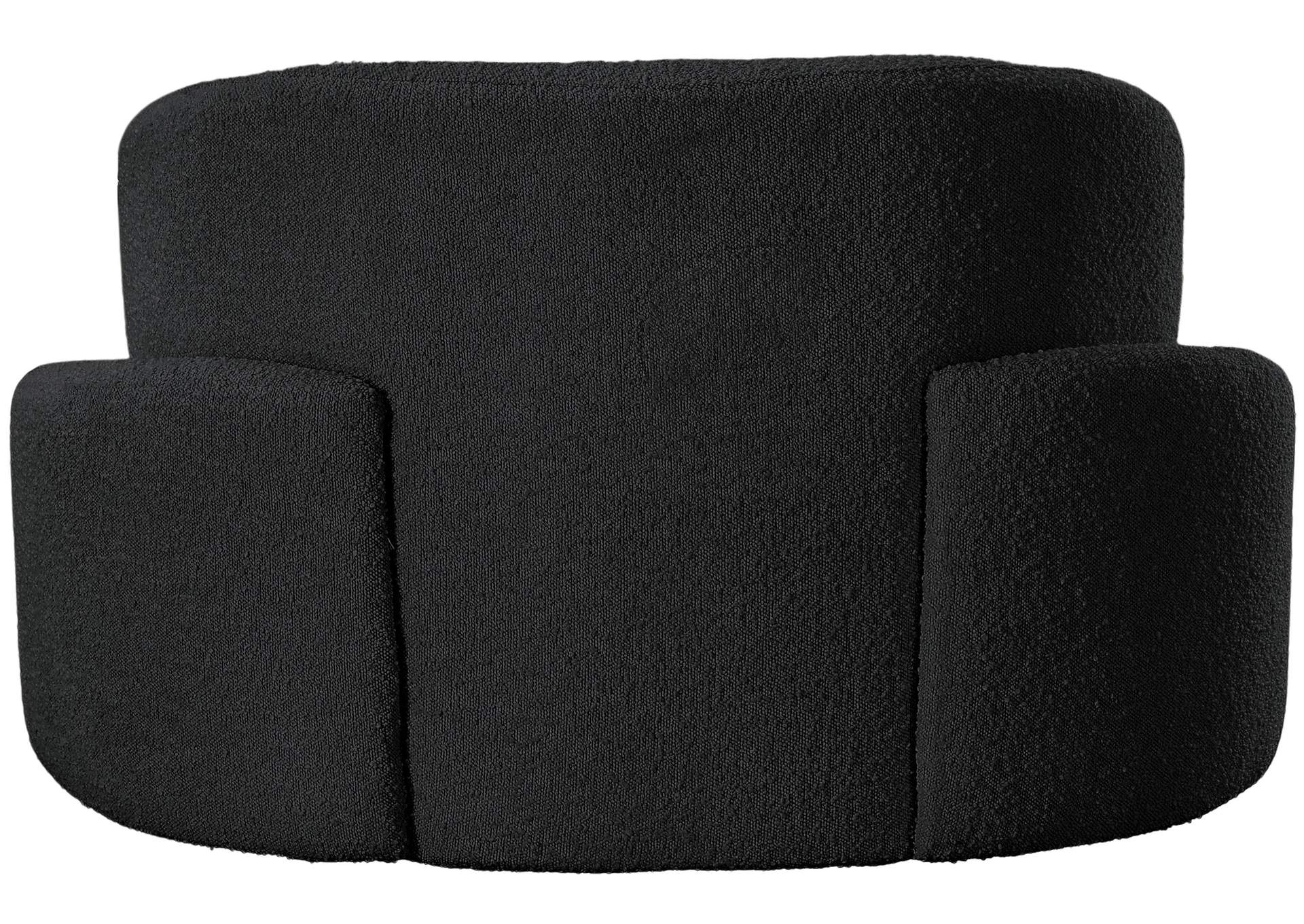 Principessa Black Boucle Fabric Chair,Meridian Furniture