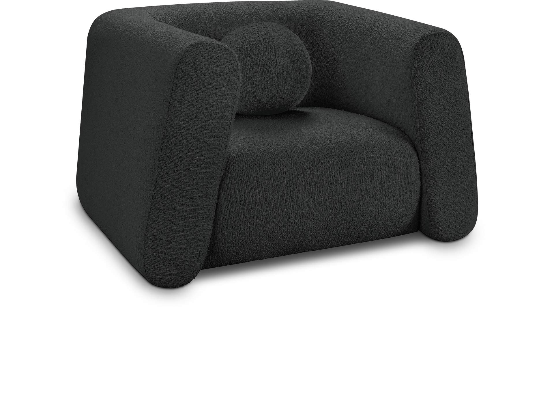 Abbington Black Boucle Fabric Chair,Meridian Furniture