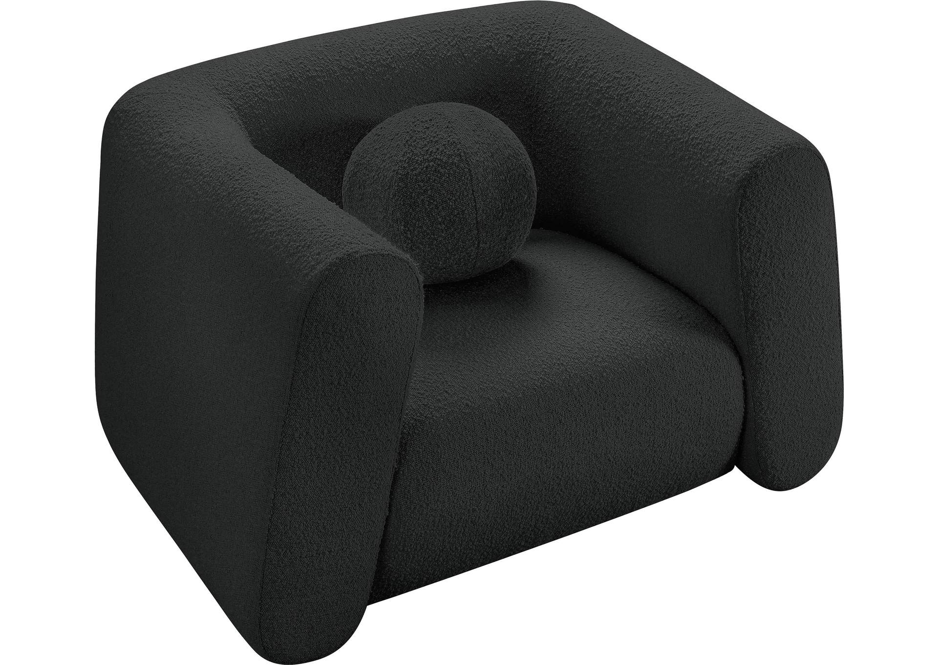 Abbington Black Boucle Fabric Chair,Meridian Furniture