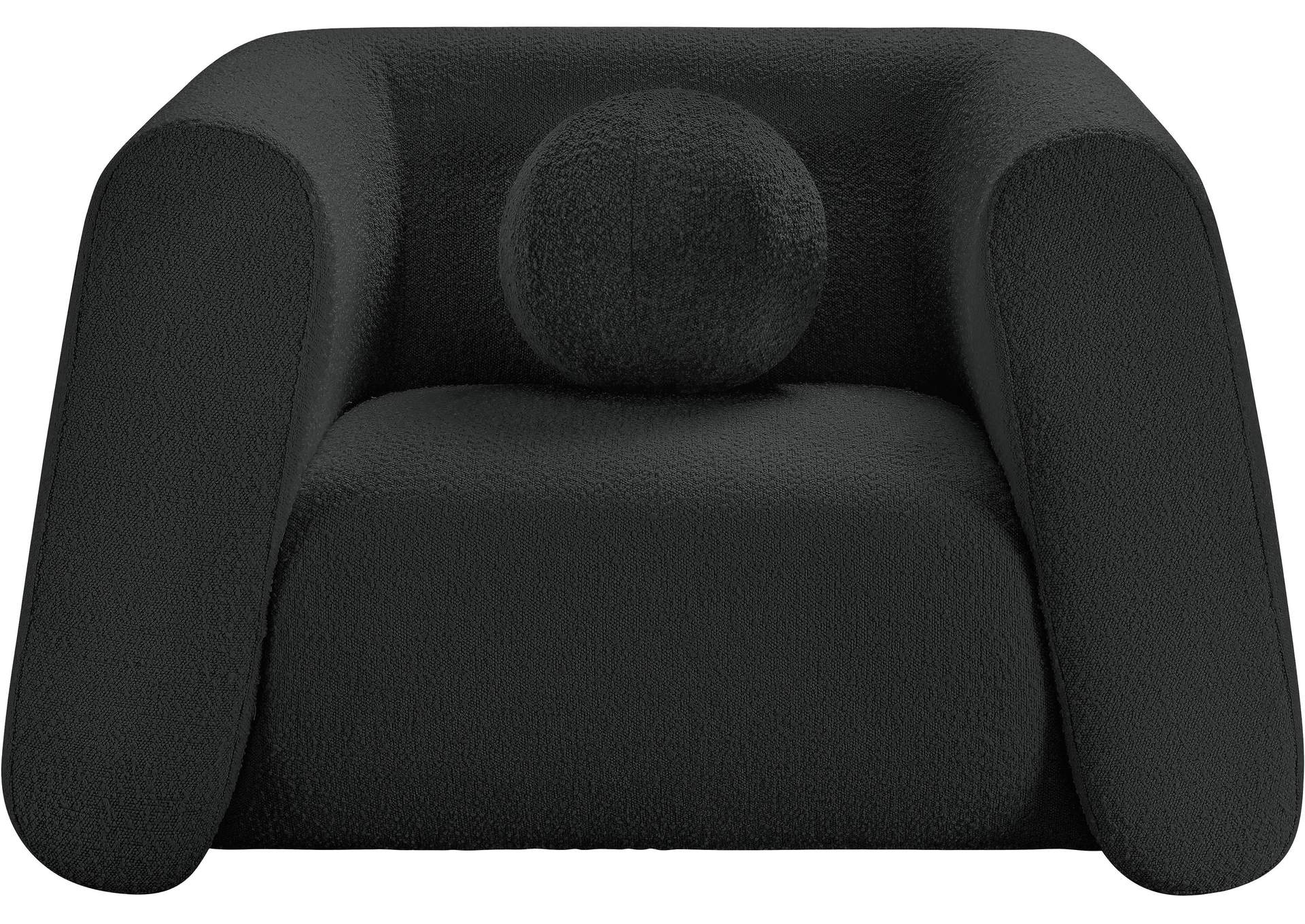 Abbington Black Boucle Fabric Chair,Meridian Furniture