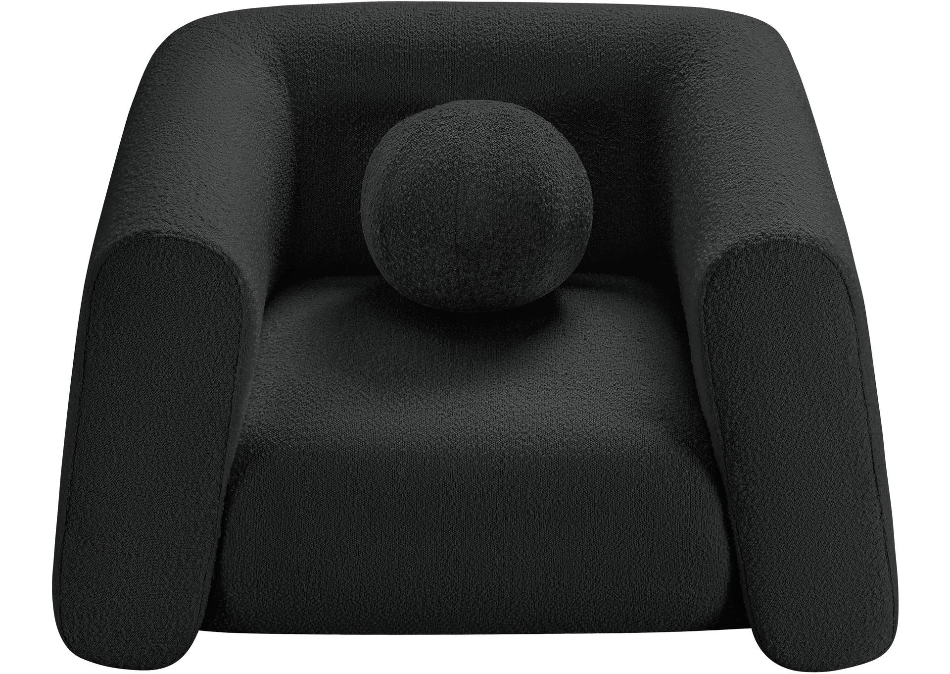 Abbington Black Boucle Fabric Chair,Meridian Furniture