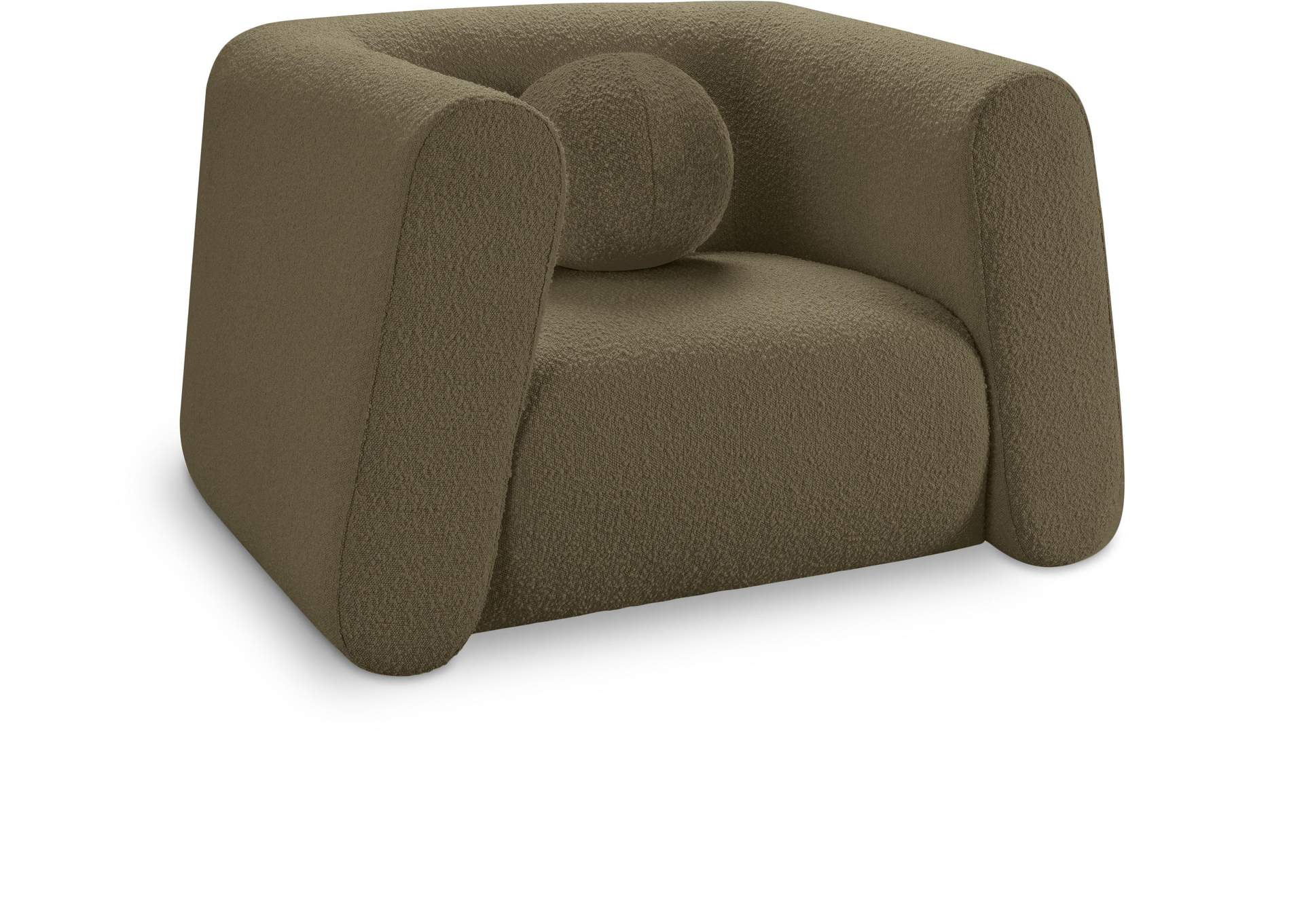 Abbington Olive Boucle Fabric Chair,Meridian Furniture