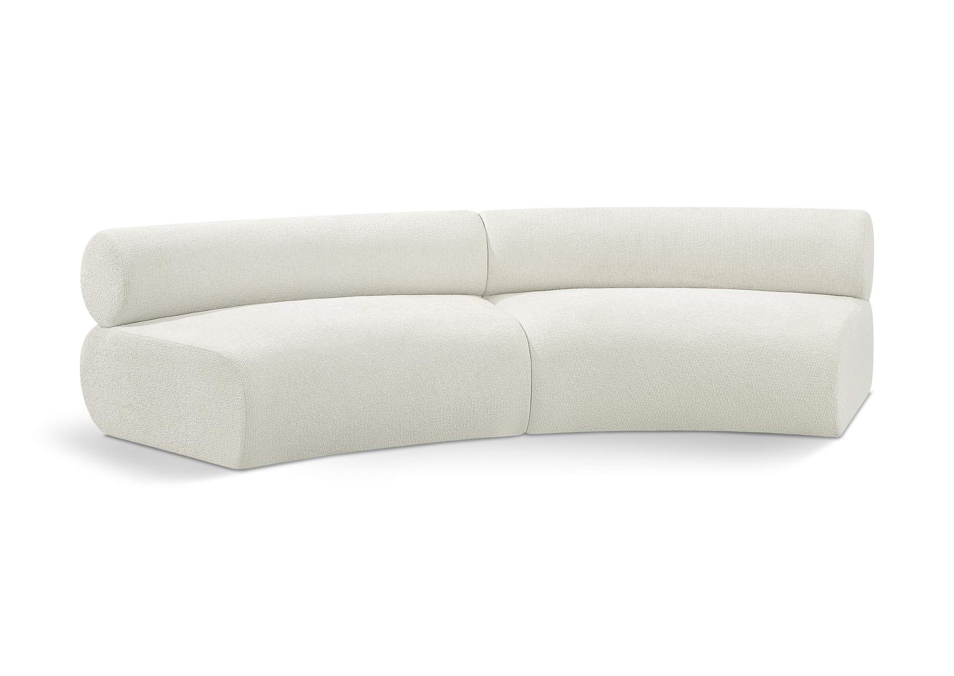 Bale Cream Chenille Fabric Modular Sofa,Meridian Furniture