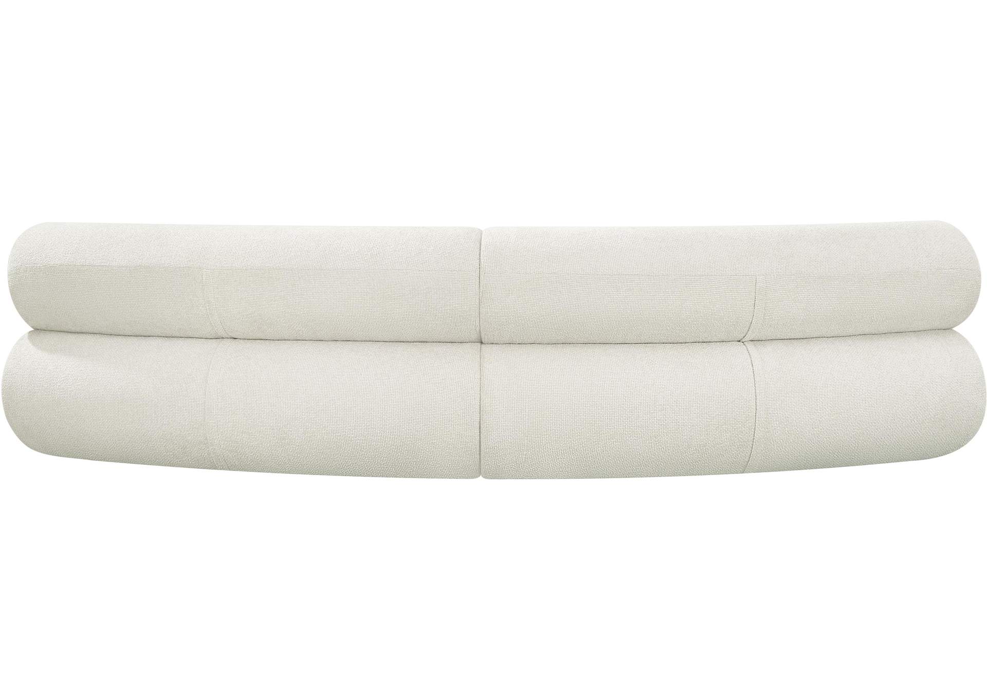 Bale Cream Chenille Fabric Modular Sofa,Meridian Furniture