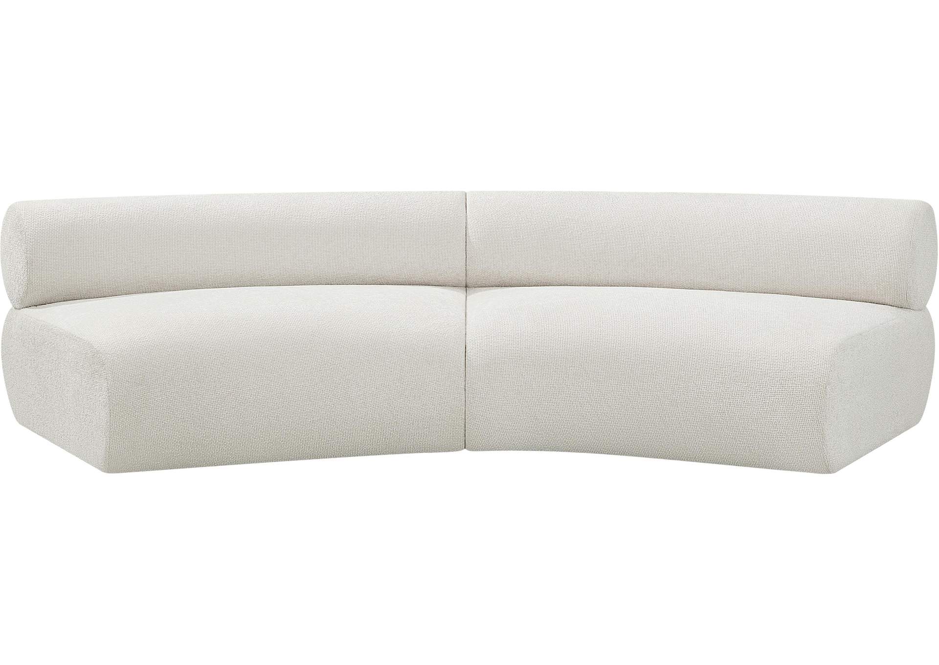 Bale Cream Chenille Fabric Modular Sofa,Meridian Furniture