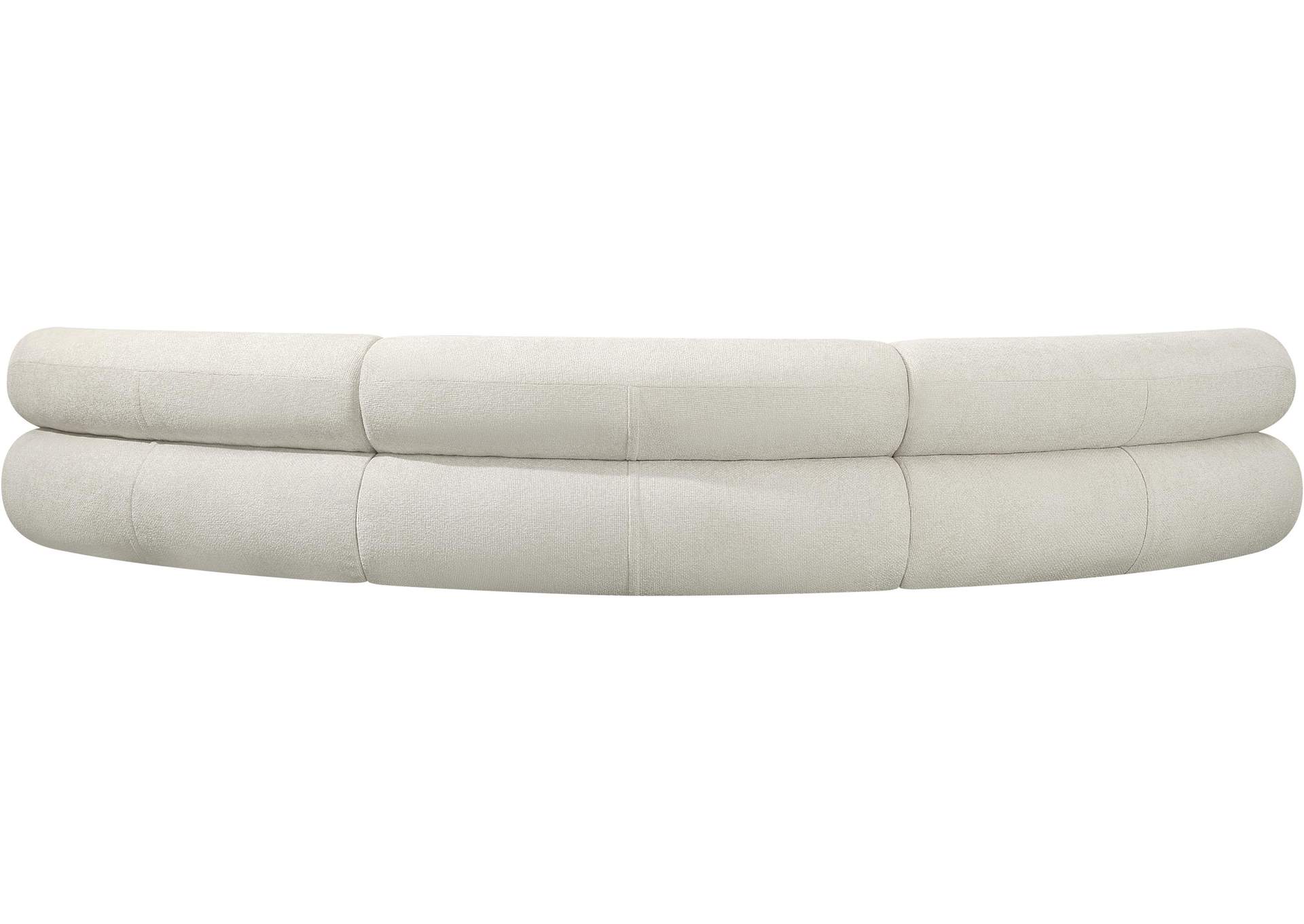 Bale Cream Chenille Fabric Modular Sofa,Meridian Furniture