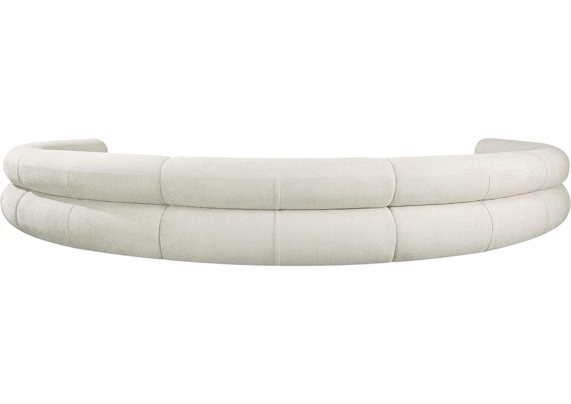 Bale Cream Chenille Fabric Modular Sofa,Meridian Furniture