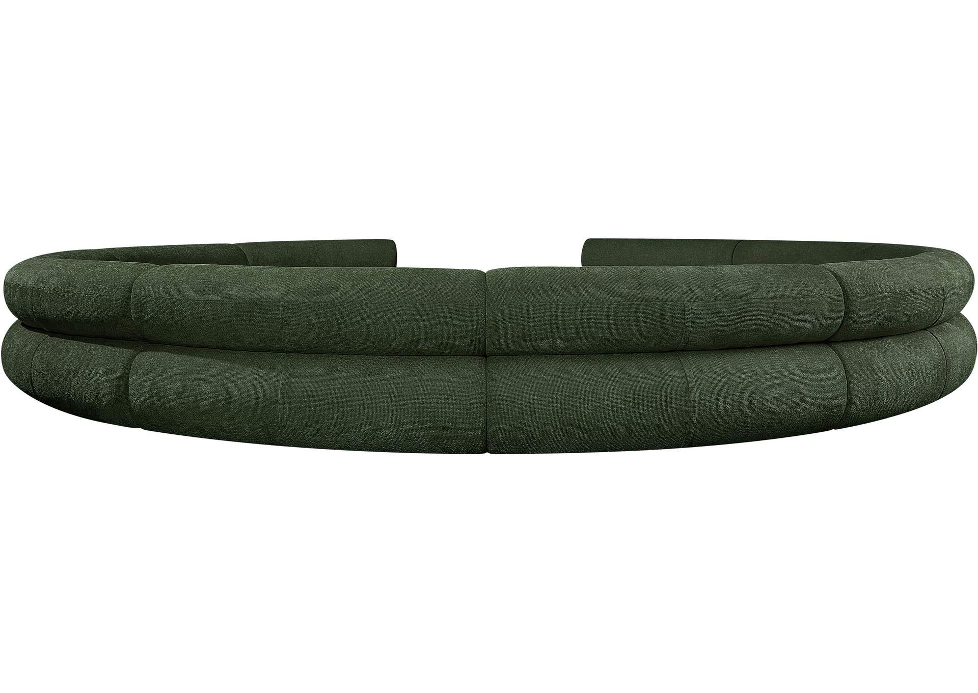 Bale Green Chenille Fabric Modular Sofa,Meridian Furniture