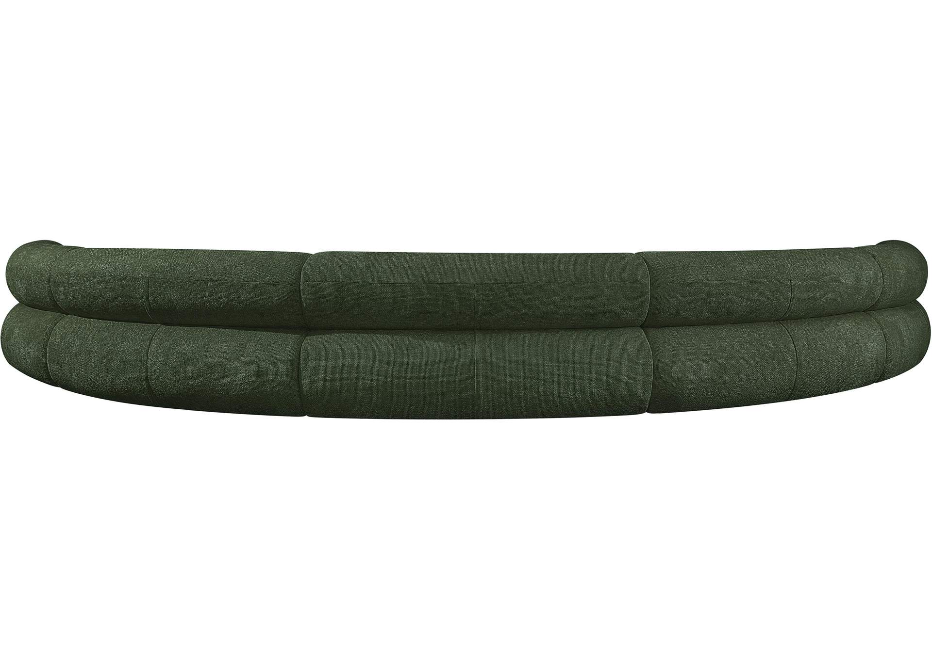 Bale Green Chenille Fabric Modular Sofa,Meridian Furniture