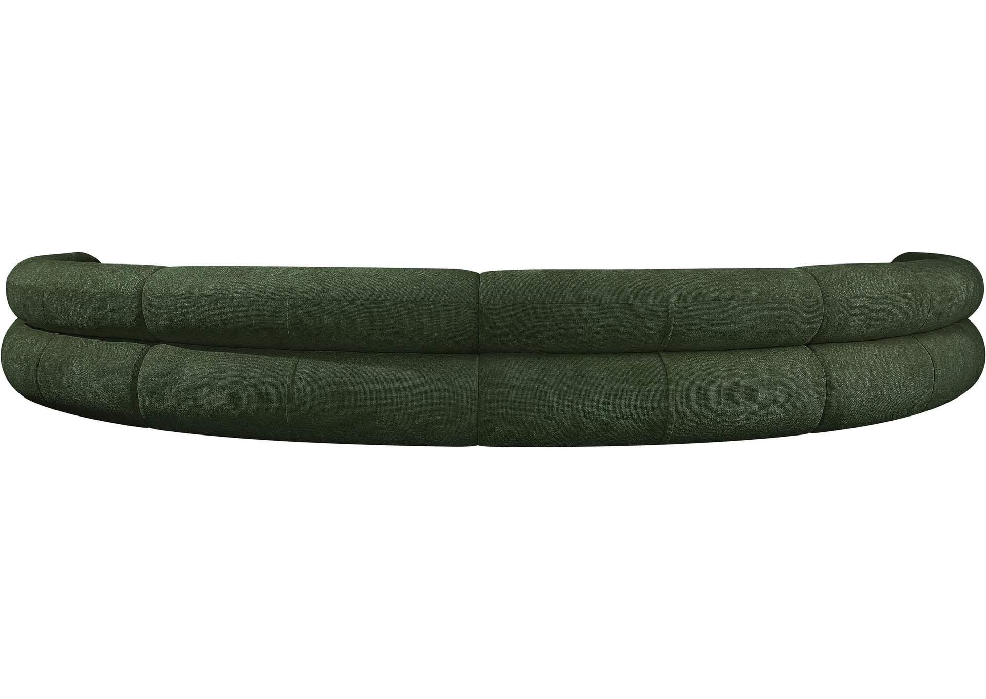 Bale Green Chenille Fabric Modular Sofa,Meridian Furniture