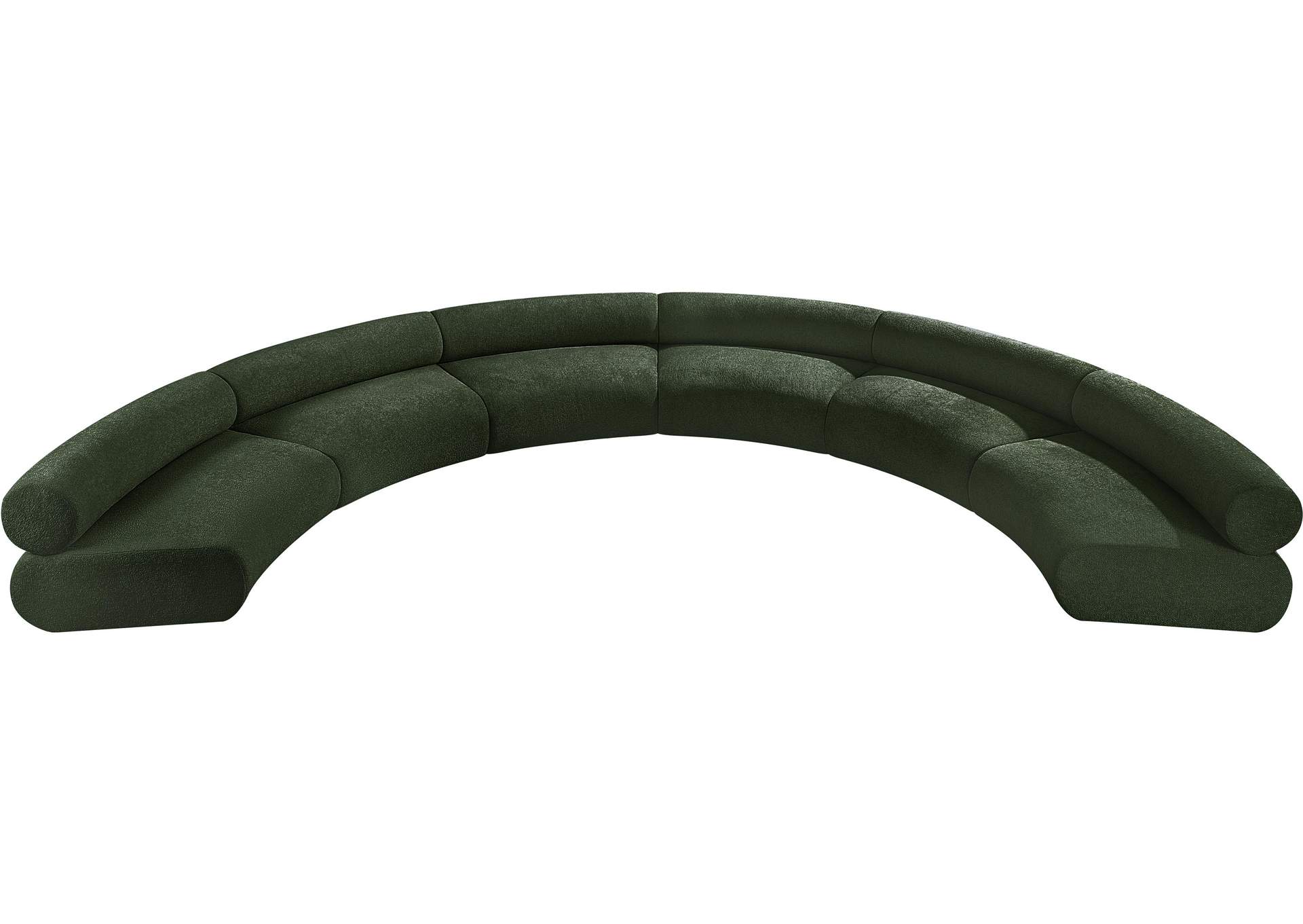 Bale Green Chenille Fabric Modular Sofa,Meridian Furniture