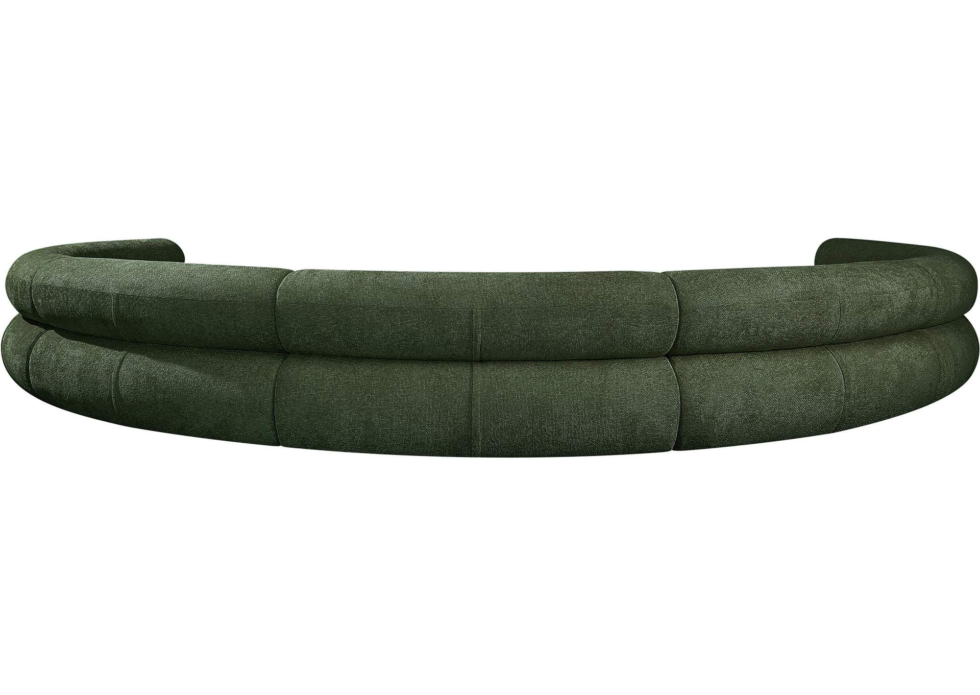 Bale Green Chenille Fabric Modular Sofa,Meridian Furniture