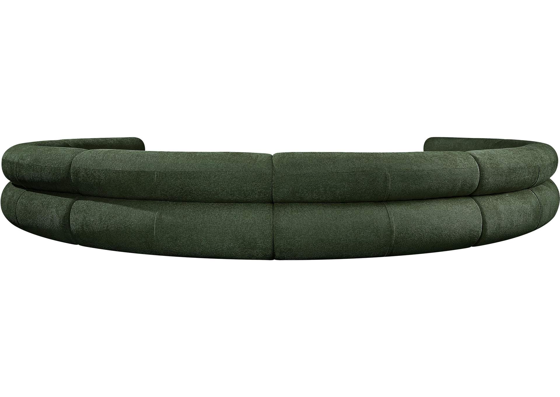 Bale Green Chenille Fabric Modular Sofa,Meridian Furniture