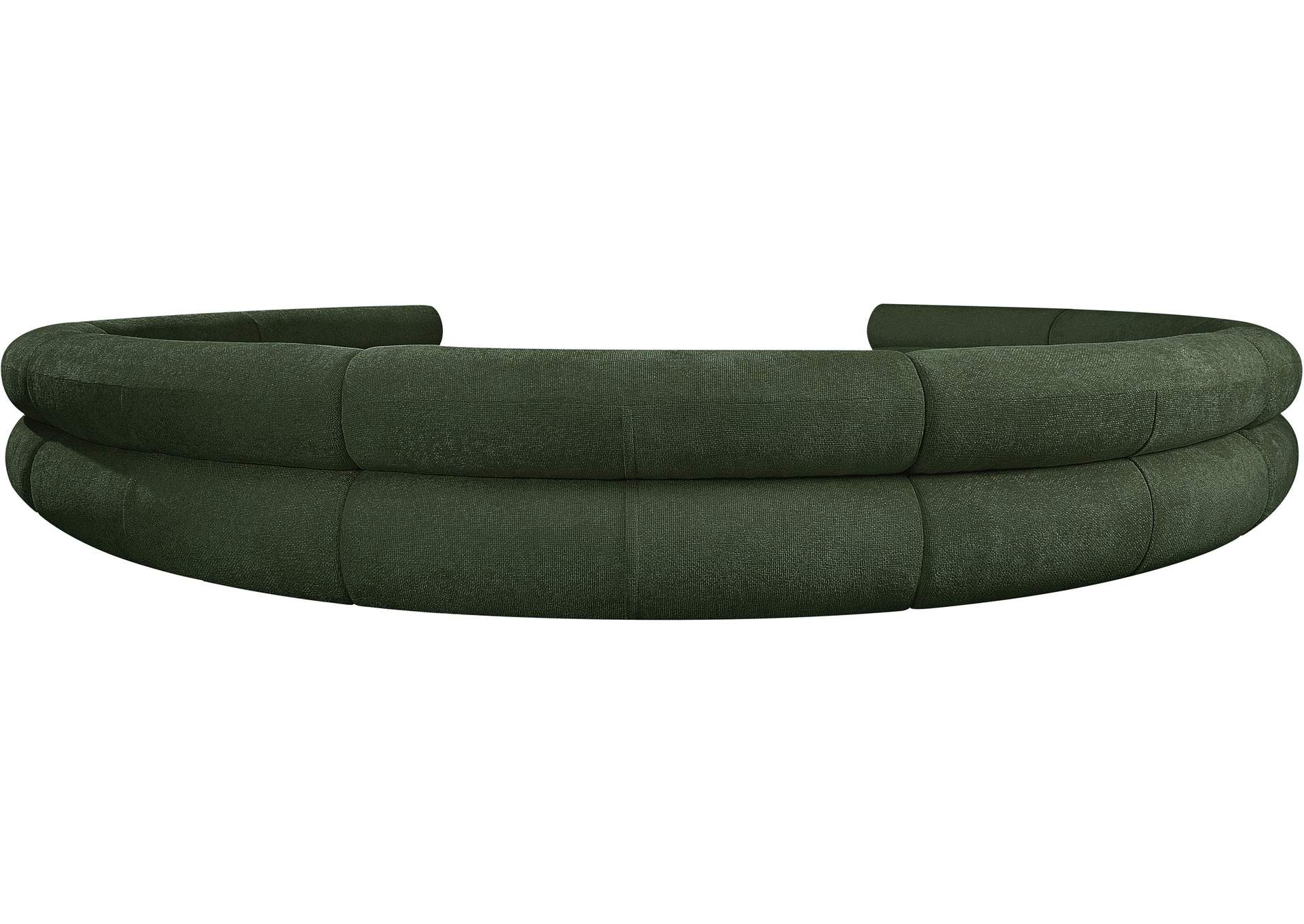 Bale Green Chenille Fabric Modular Sofa,Meridian Furniture