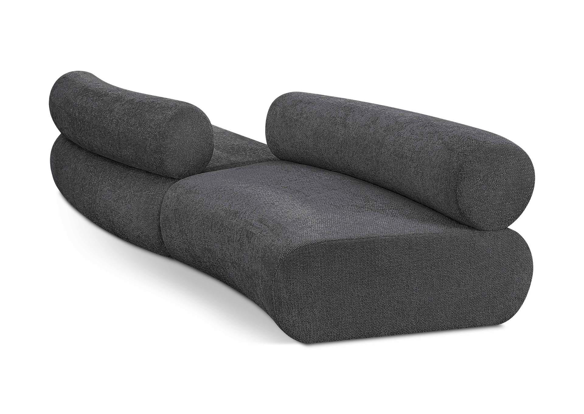 Bale Grey Chenille Fabric Modular Sofa,Meridian Furniture