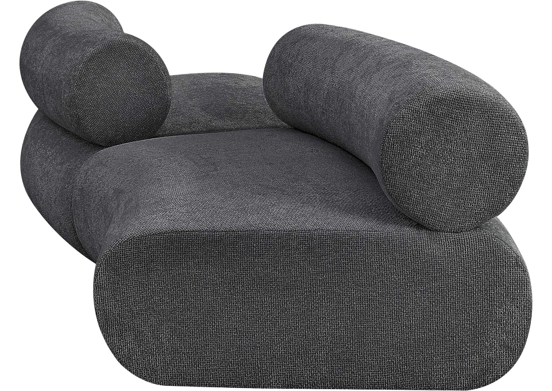 Bale Grey Chenille Fabric Modular Sofa,Meridian Furniture