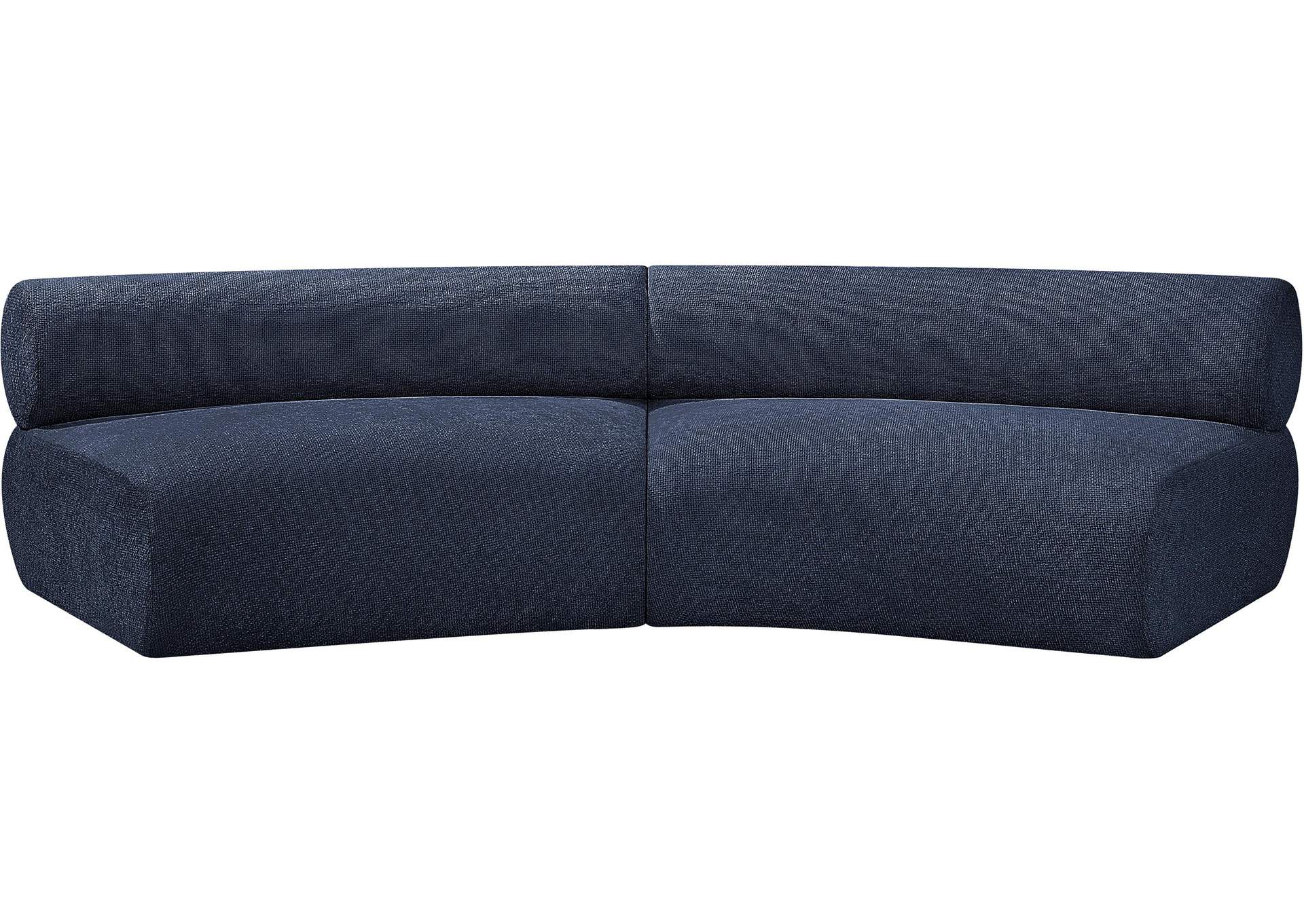 Bale Navy Chenille Fabric Modular Sofa,Meridian Furniture