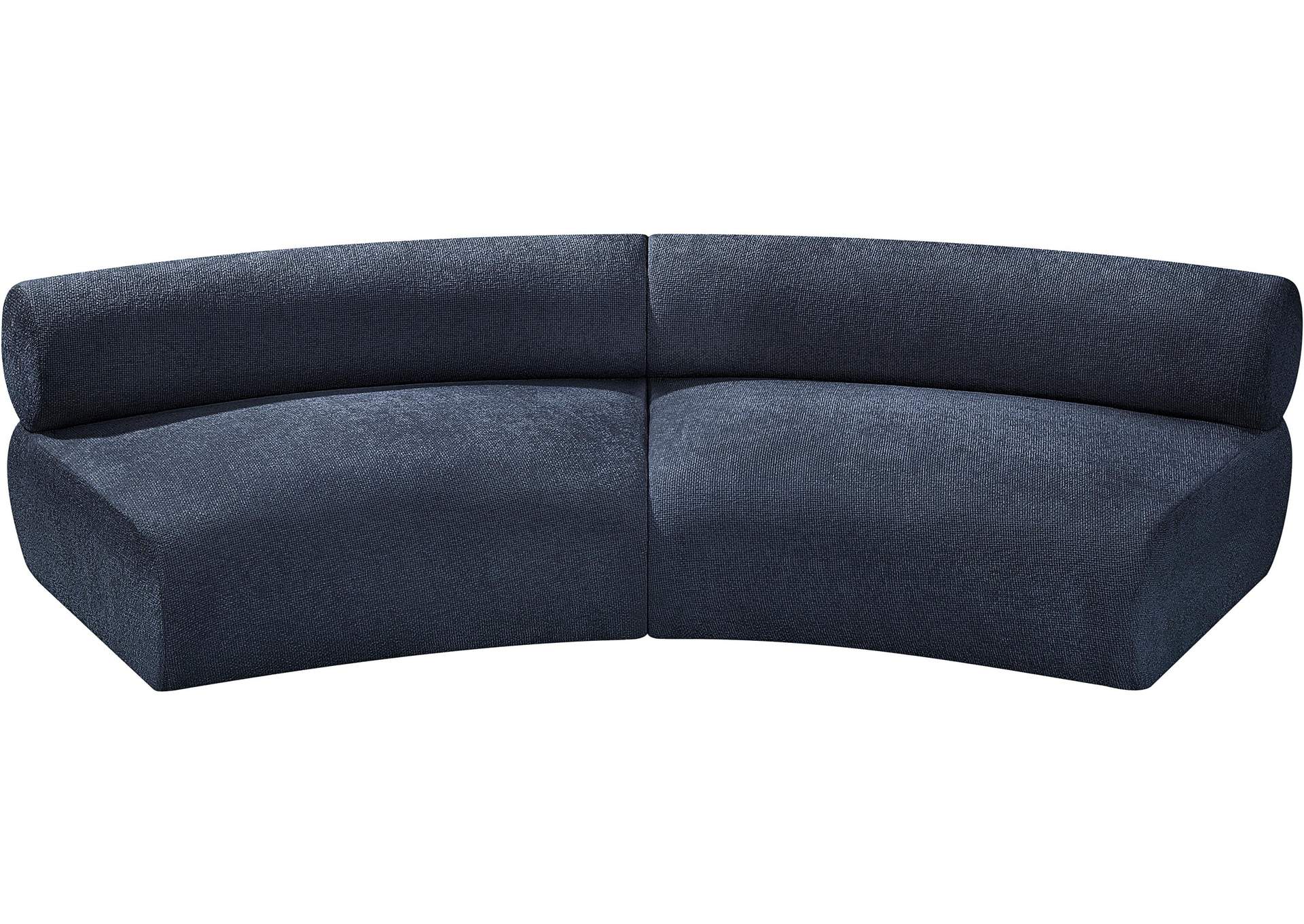 Bale Navy Chenille Fabric Modular Sofa,Meridian Furniture