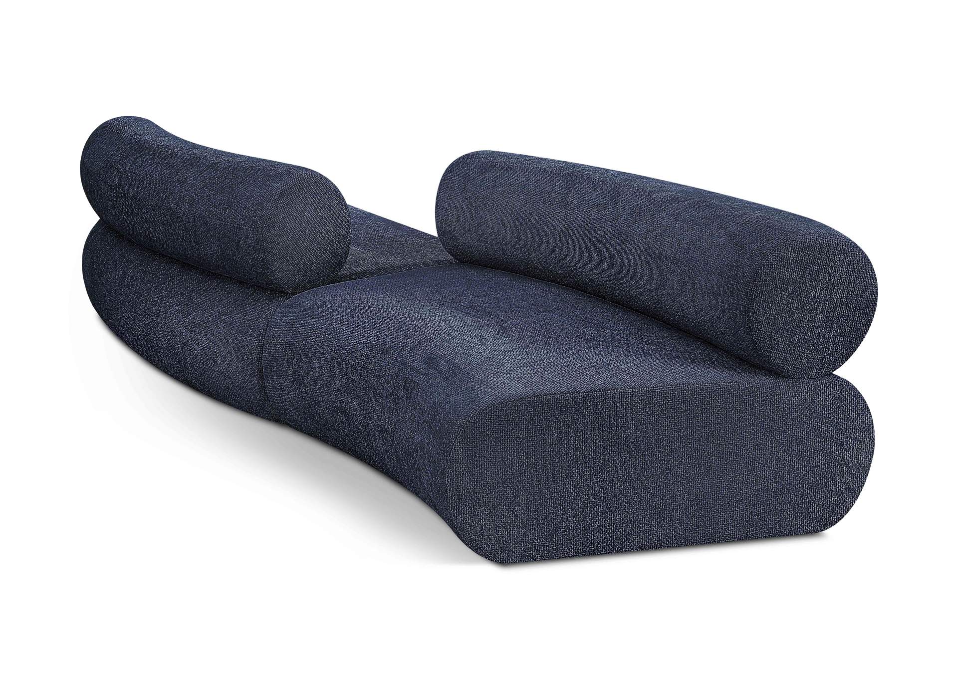 Bale Navy Chenille Fabric Modular Sofa,Meridian Furniture