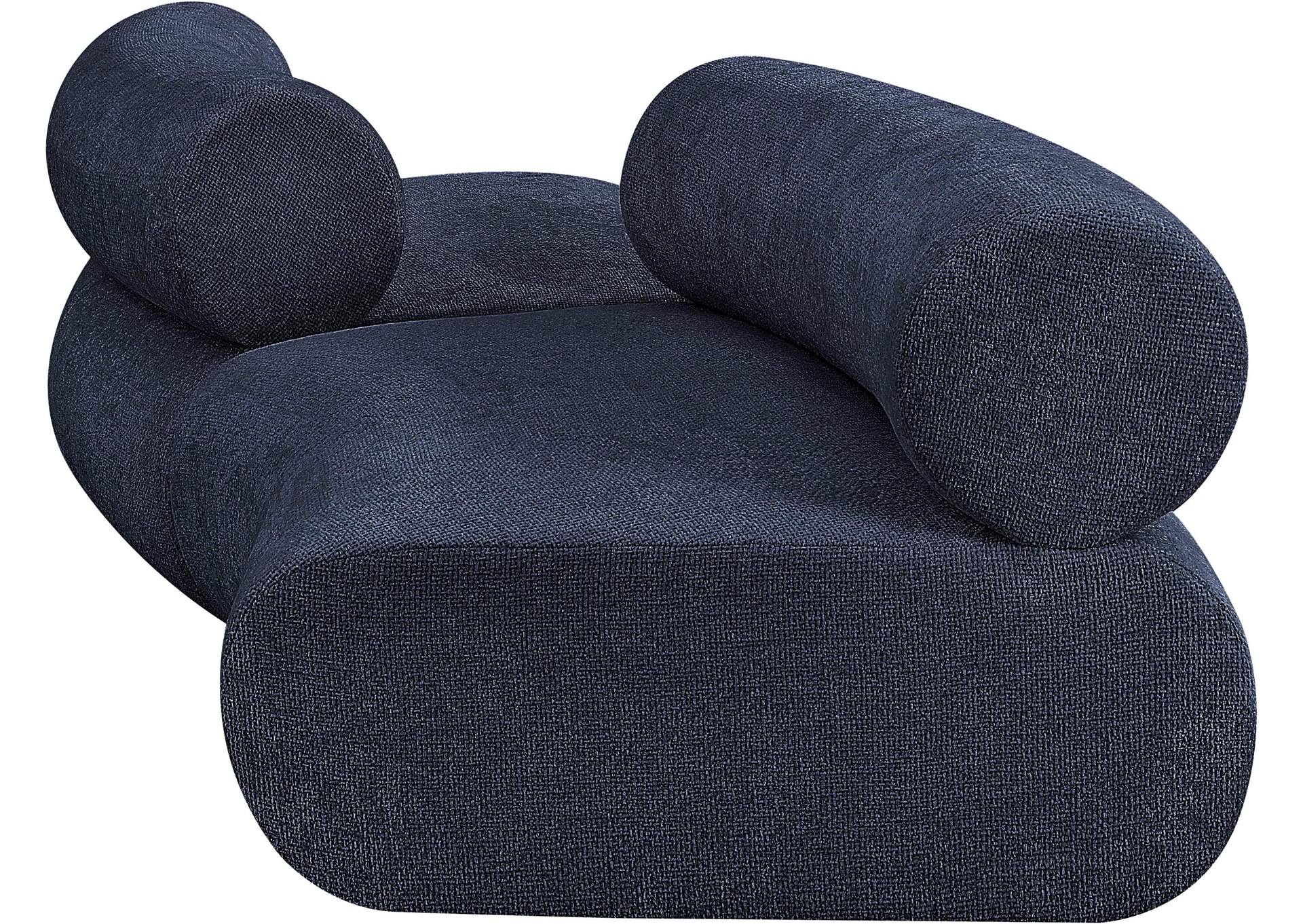 Bale Navy Chenille Fabric Modular Sofa,Meridian Furniture