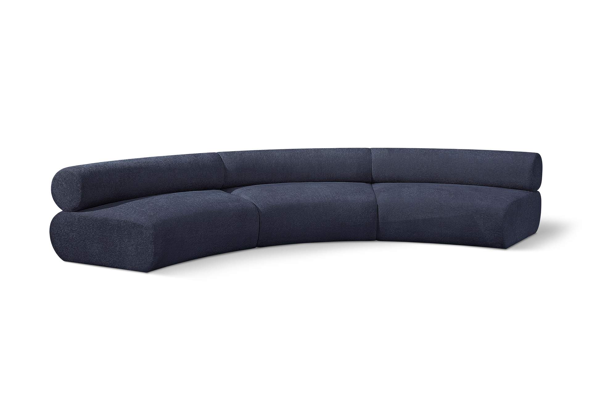 Bale Navy Chenille Fabric Modular Sofa,Meridian Furniture