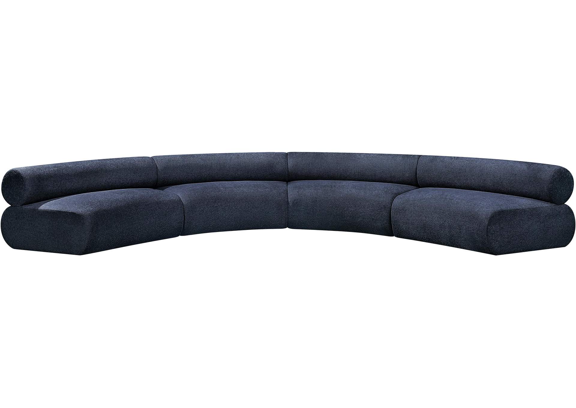 Bale Navy Chenille Fabric Modular Sofa,Meridian Furniture