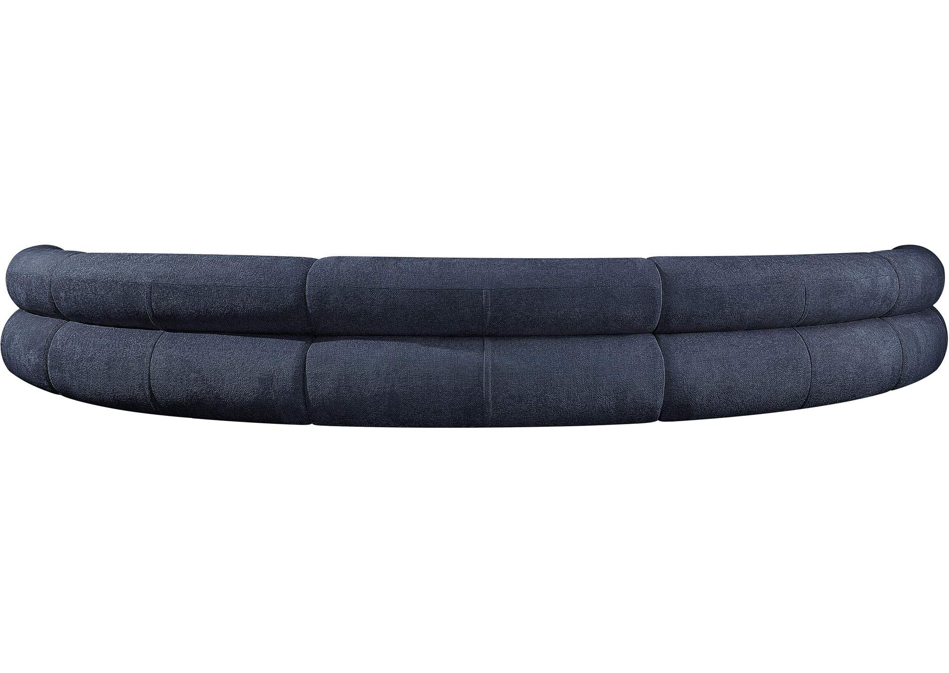 Bale Navy Chenille Fabric Modular Sofa,Meridian Furniture