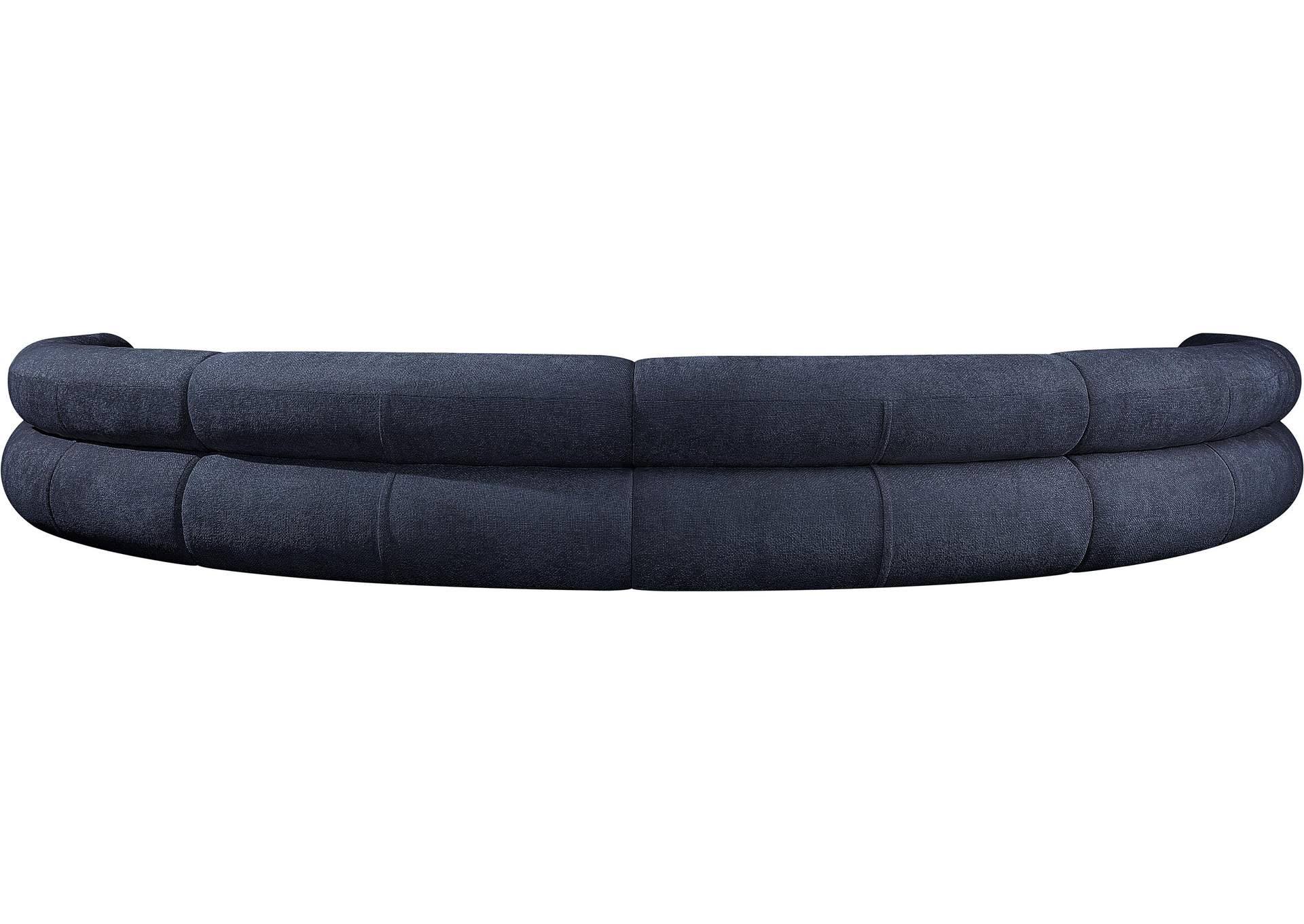 Bale Navy Chenille Fabric Modular Sofa,Meridian Furniture