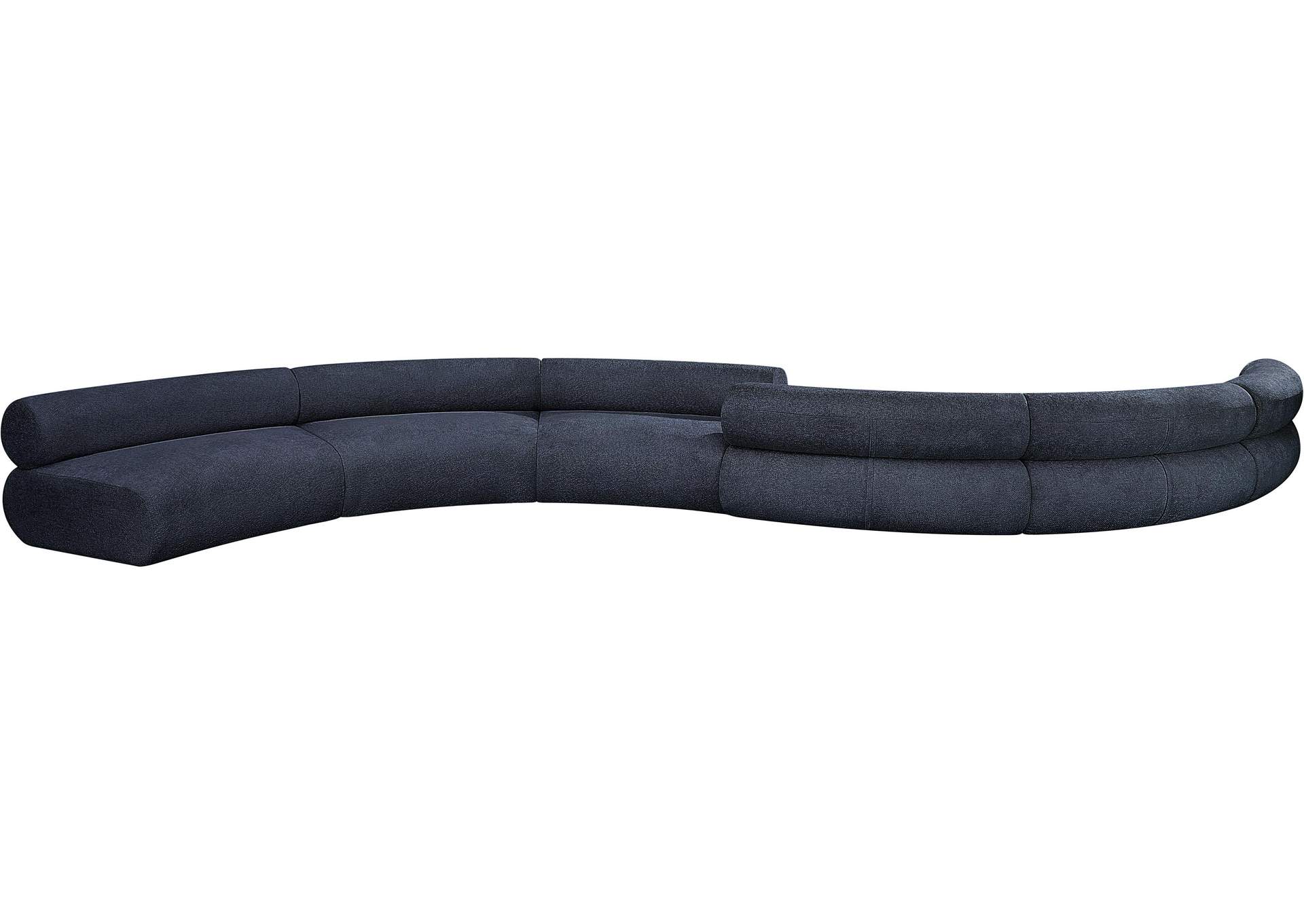 Bale Navy Chenille Fabric Modular Sofa,Meridian Furniture