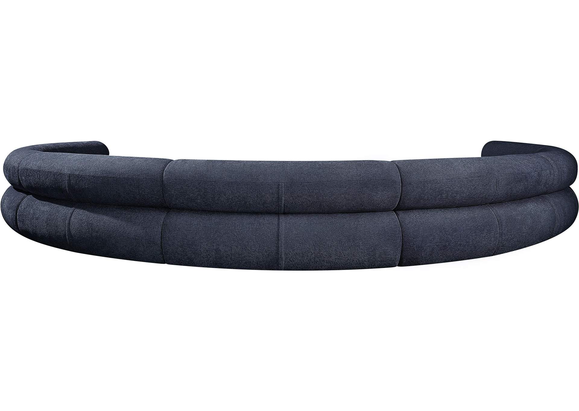 Bale Navy Chenille Fabric Modular Sofa,Meridian Furniture