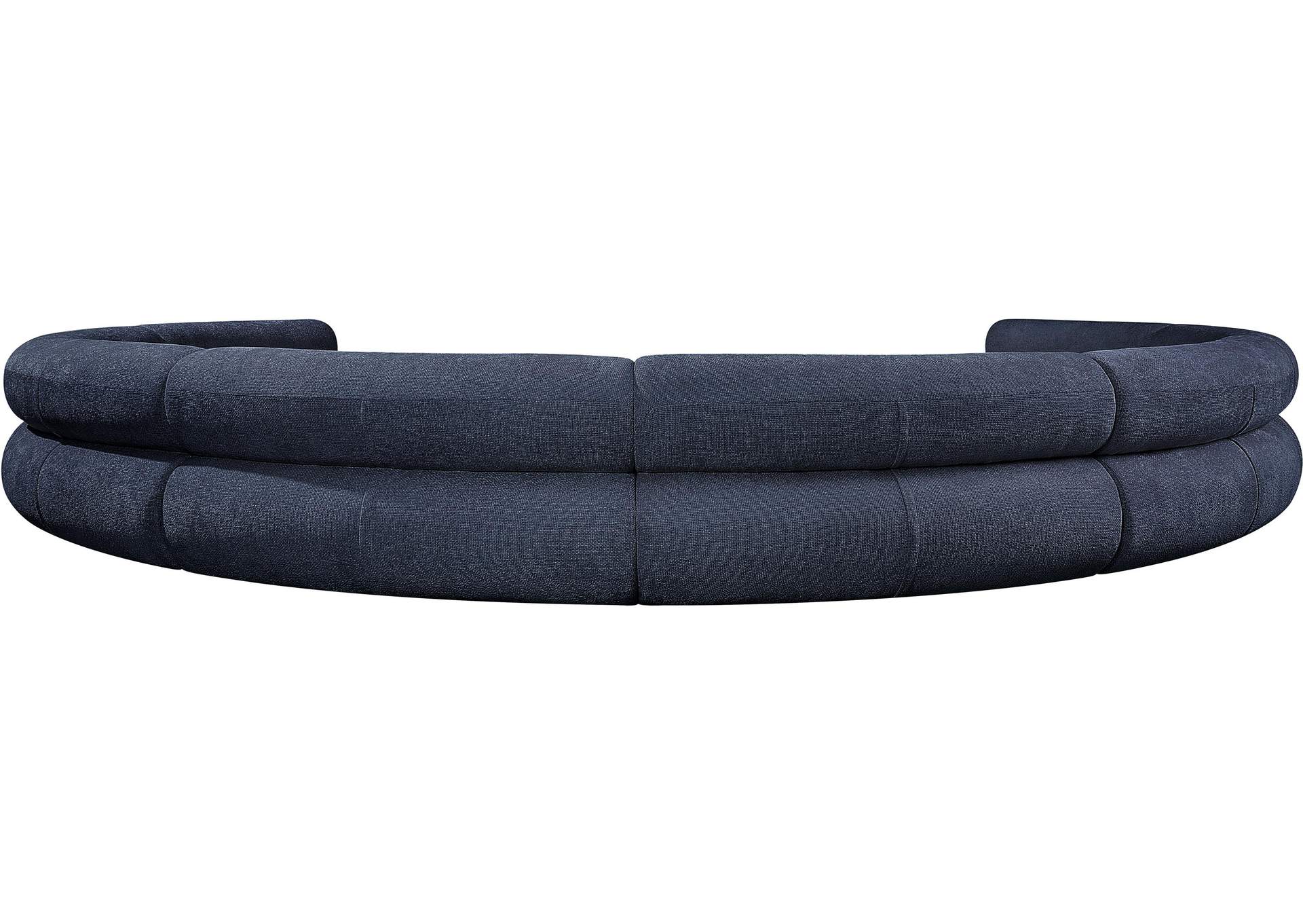 Bale Navy Chenille Fabric Modular Sofa,Meridian Furniture