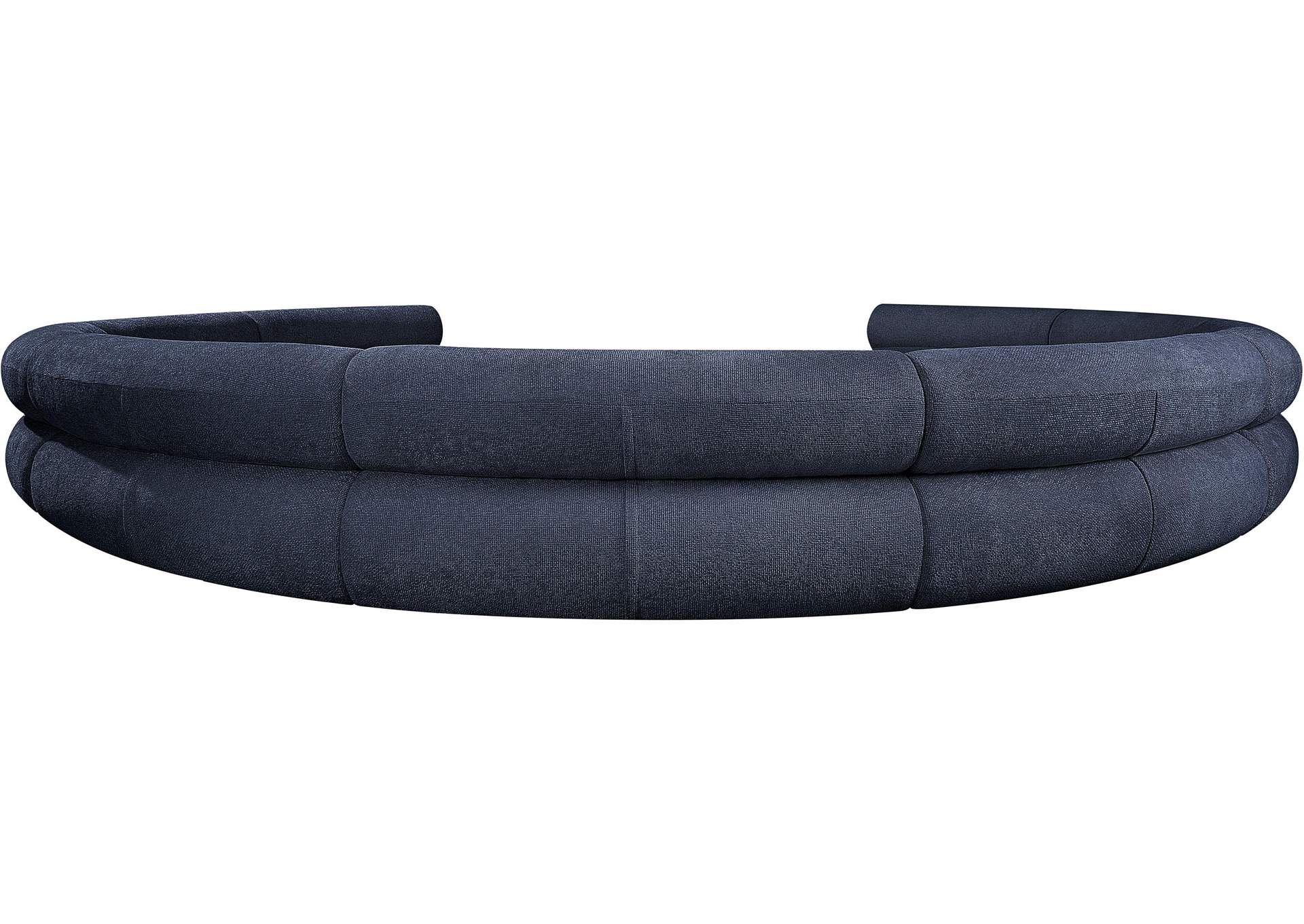 Bale Navy Chenille Fabric Modular Sofa,Meridian Furniture