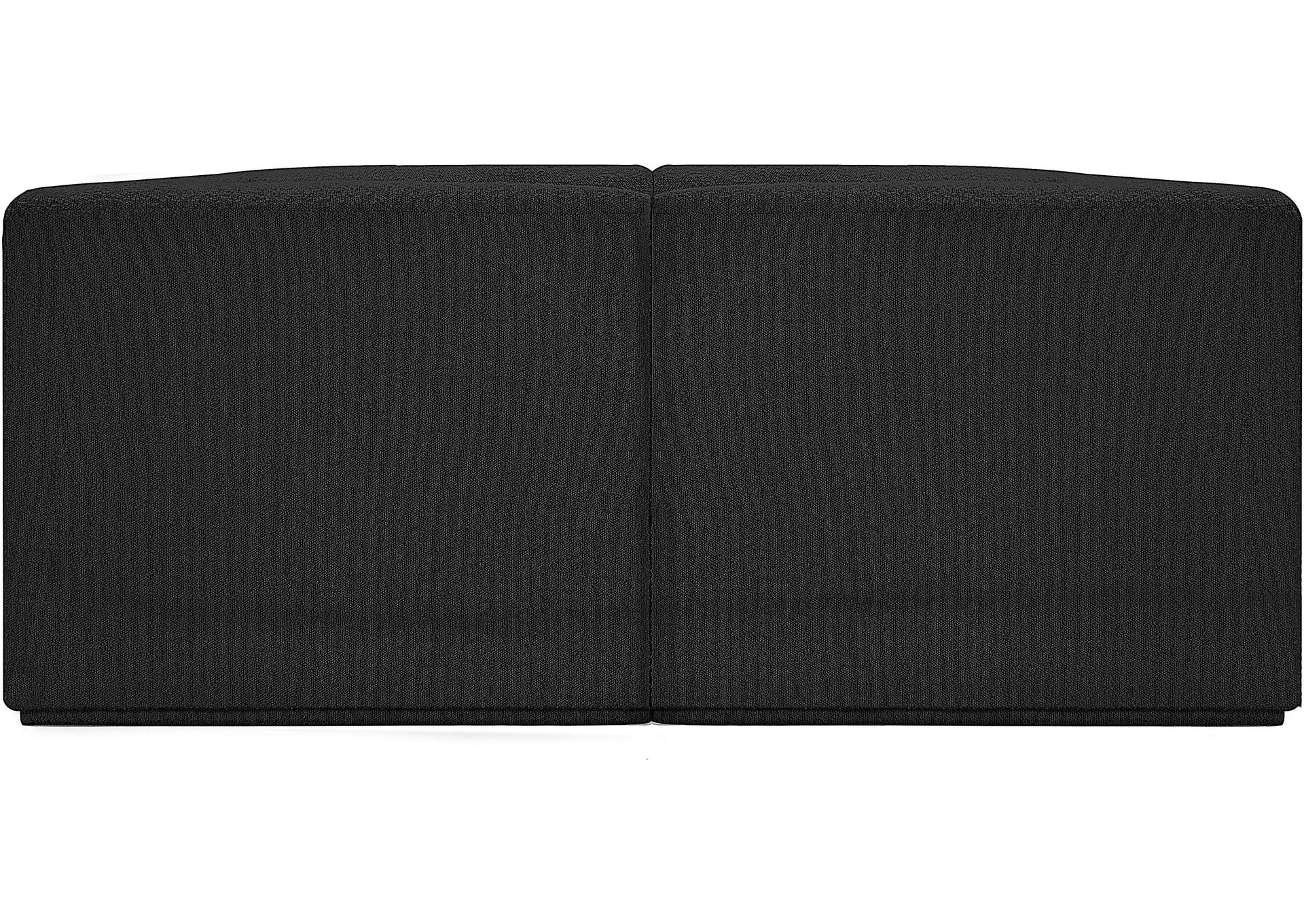 Ollie Black Boucle Fabric Modular Sofa,Meridian Furniture