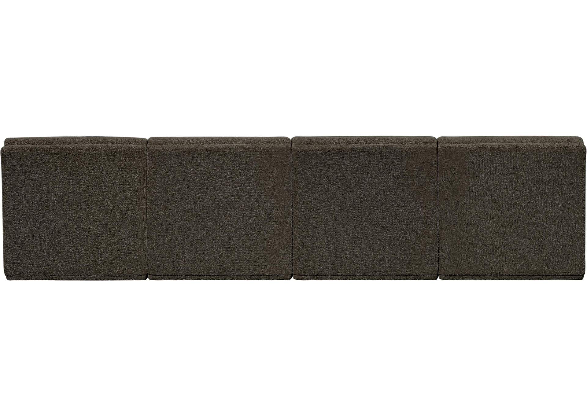 Ollie Brown Boucle Fabric Modular Sofa,Meridian Furniture