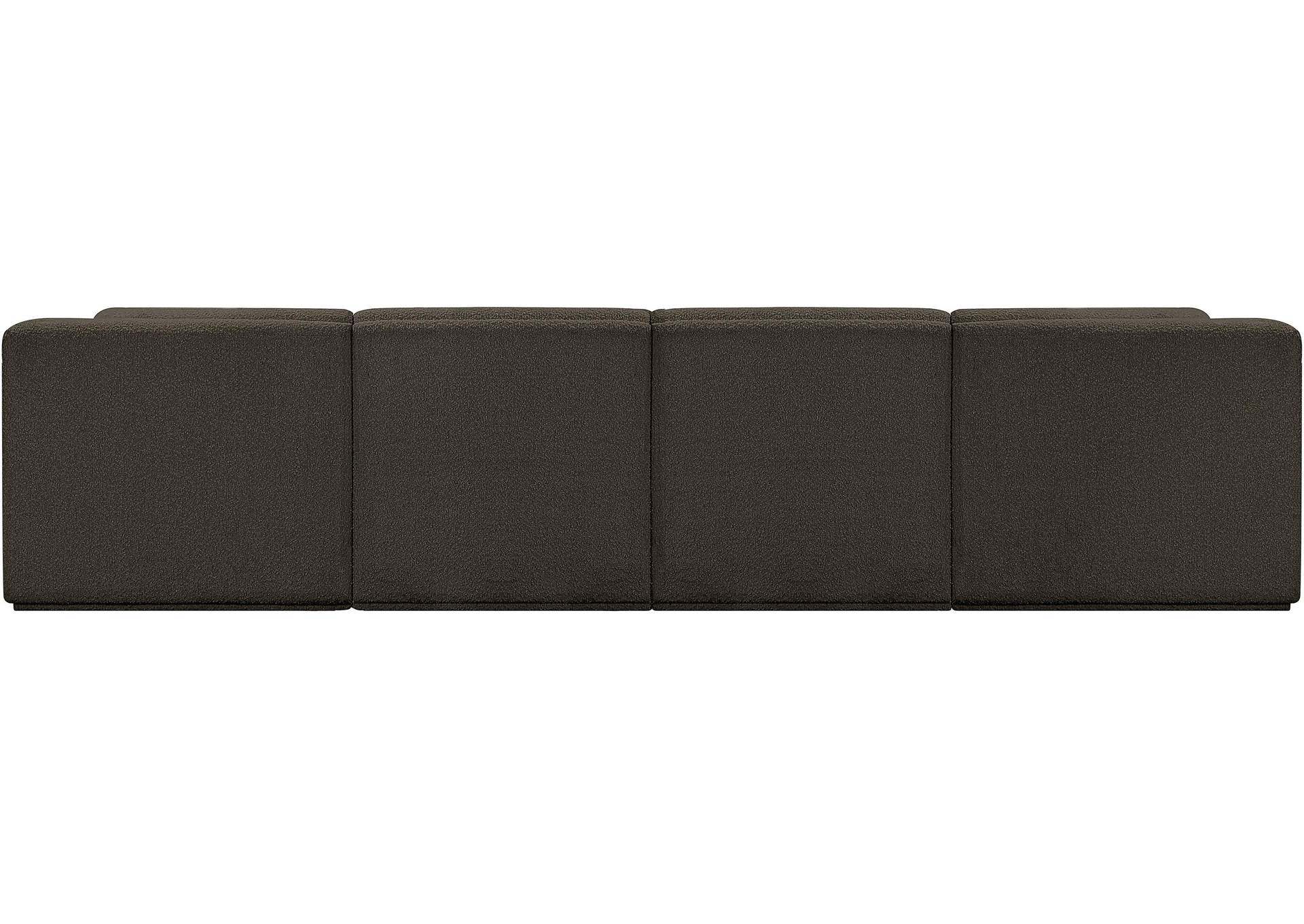 Ollie Brown Boucle Fabric Modular Sofa,Meridian Furniture