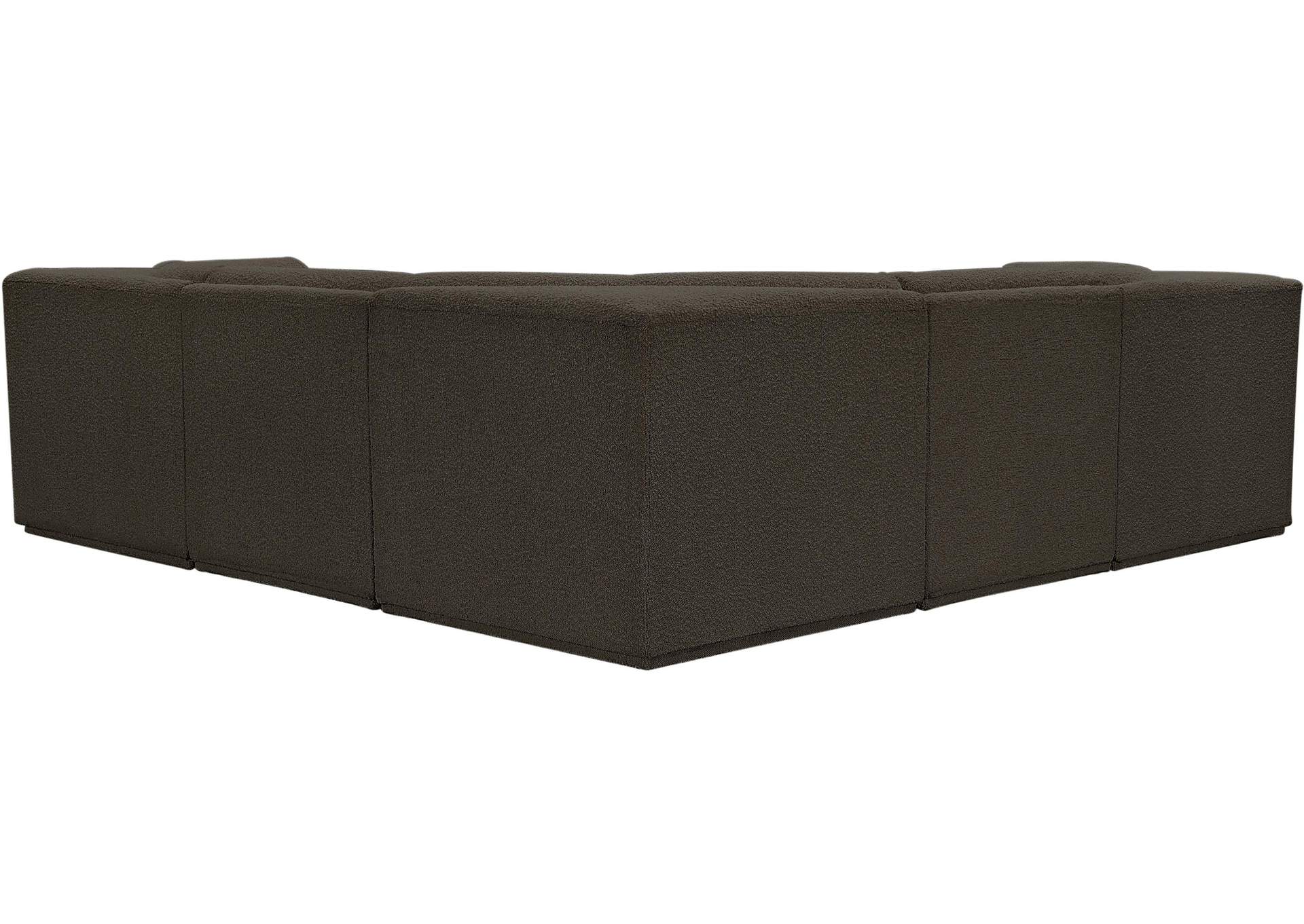 Ollie Brown Boucle Fabric Modular Sectional,Meridian Furniture