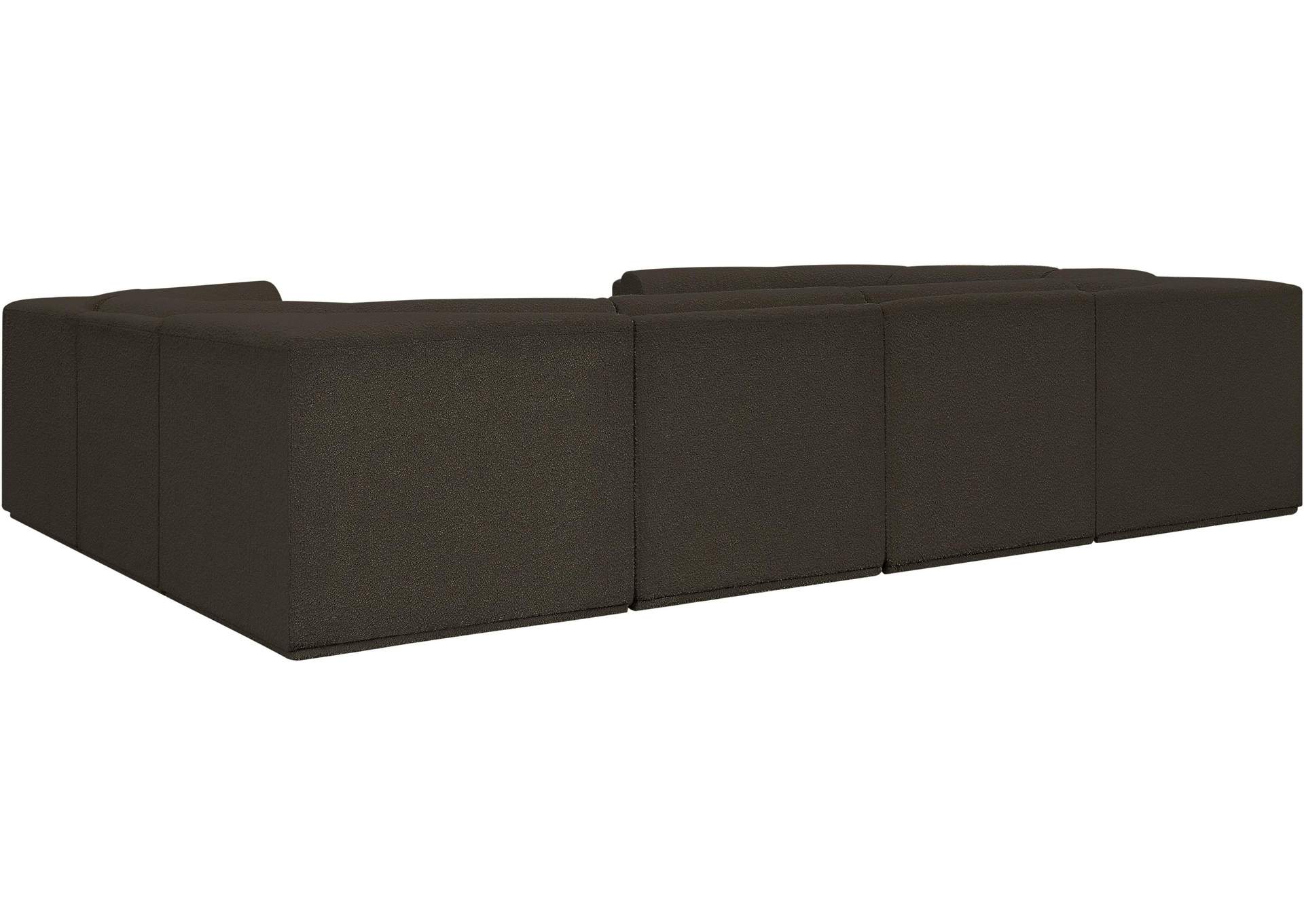 Ollie Brown Boucle Fabric Modular Sectional,Meridian Furniture