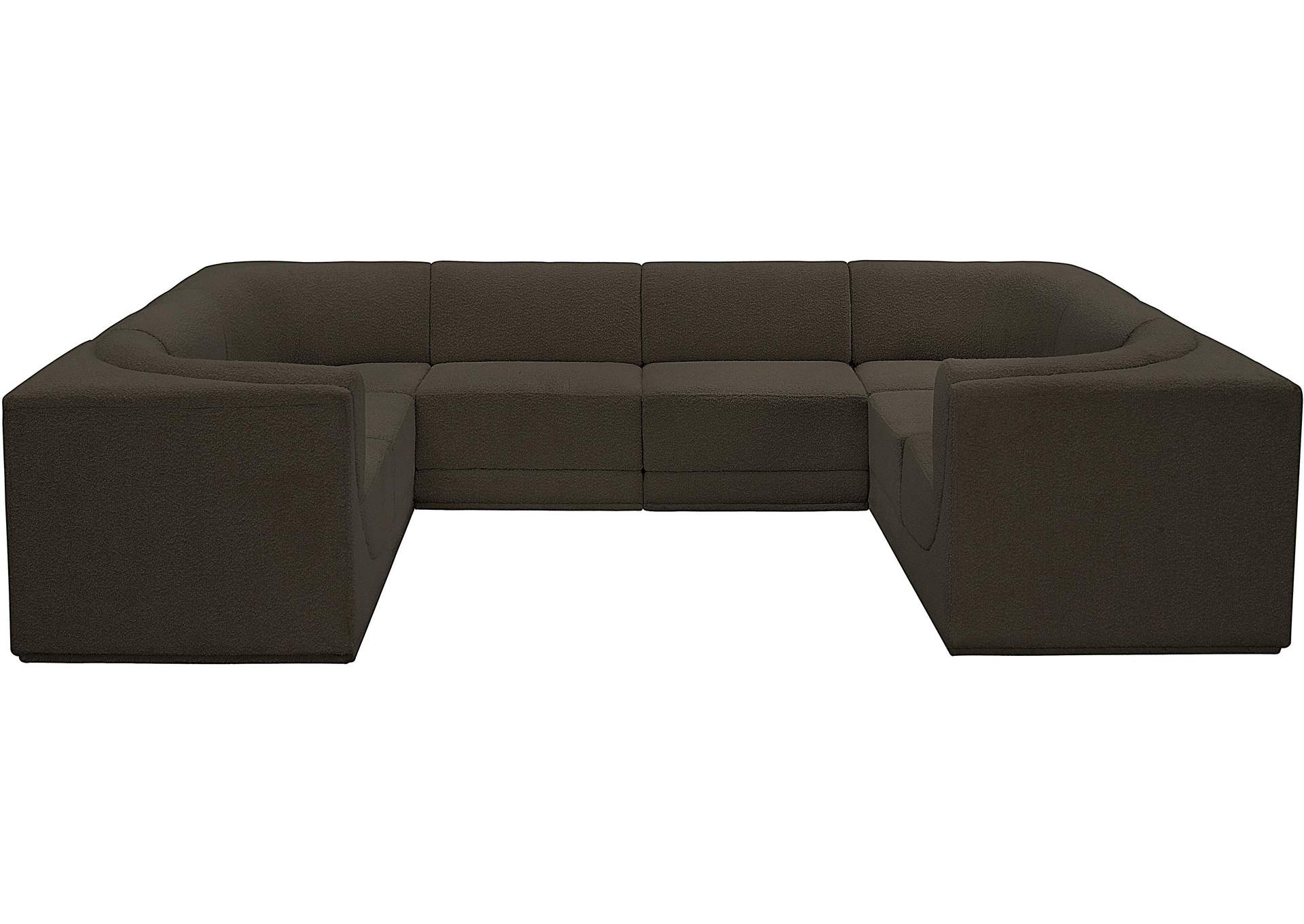 Ollie Brown Boucle Fabric Modular Sectional,Meridian Furniture