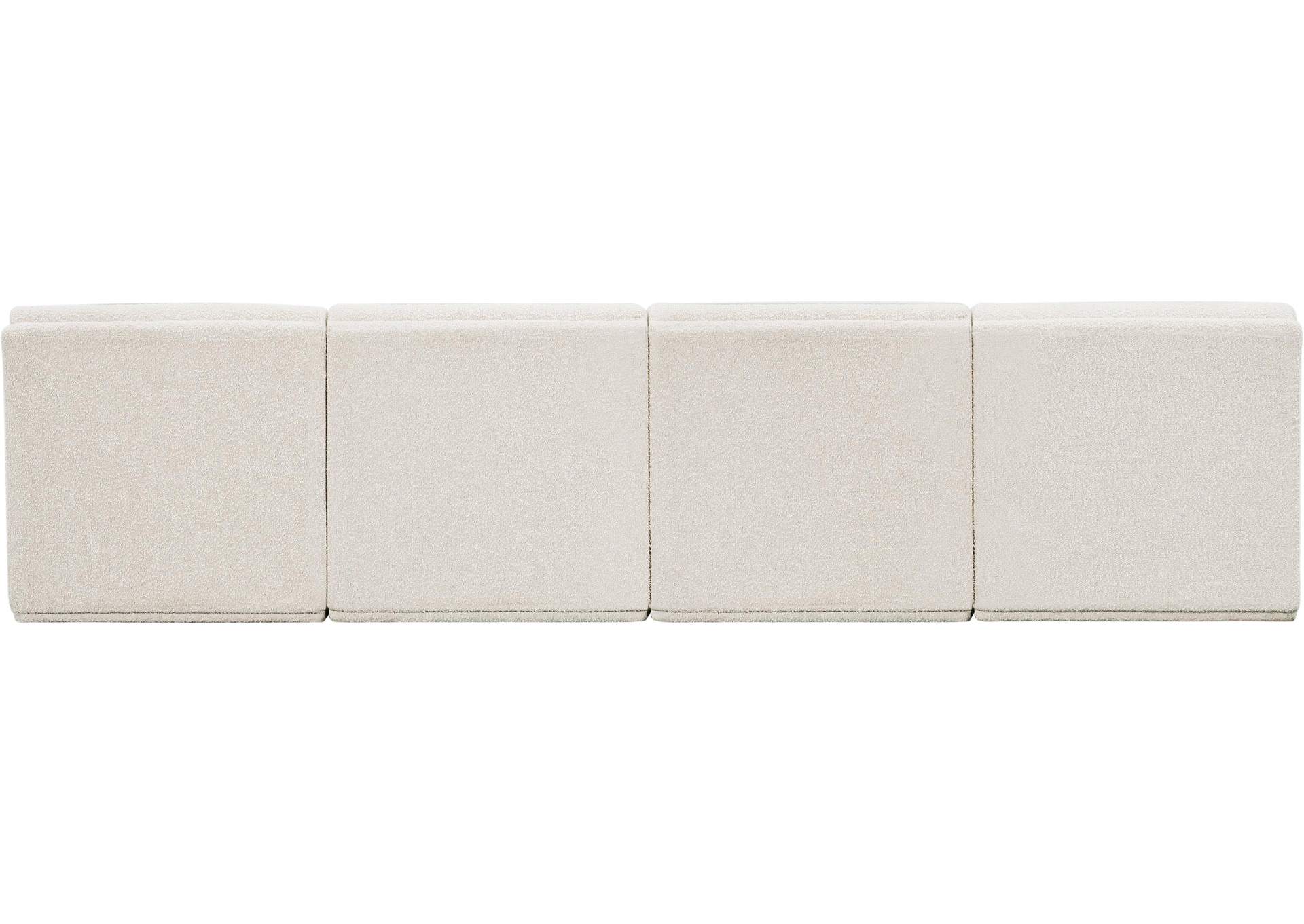 Ollie Cream Boucle Fabric Modular Sofa,Meridian Furniture