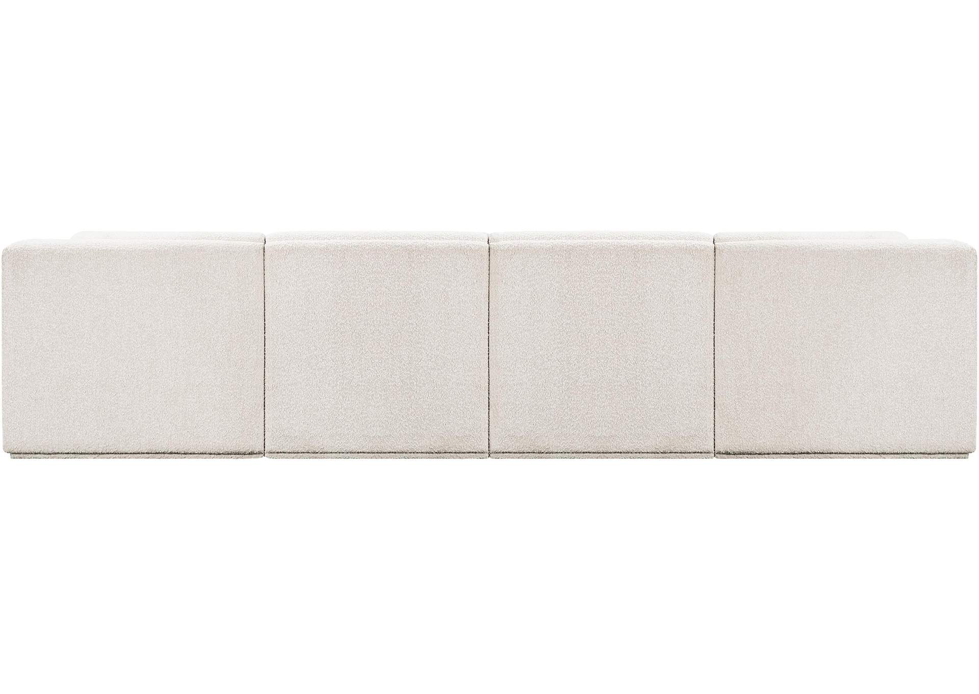 Ollie Cream Boucle Fabric Modular Sofa,Meridian Furniture