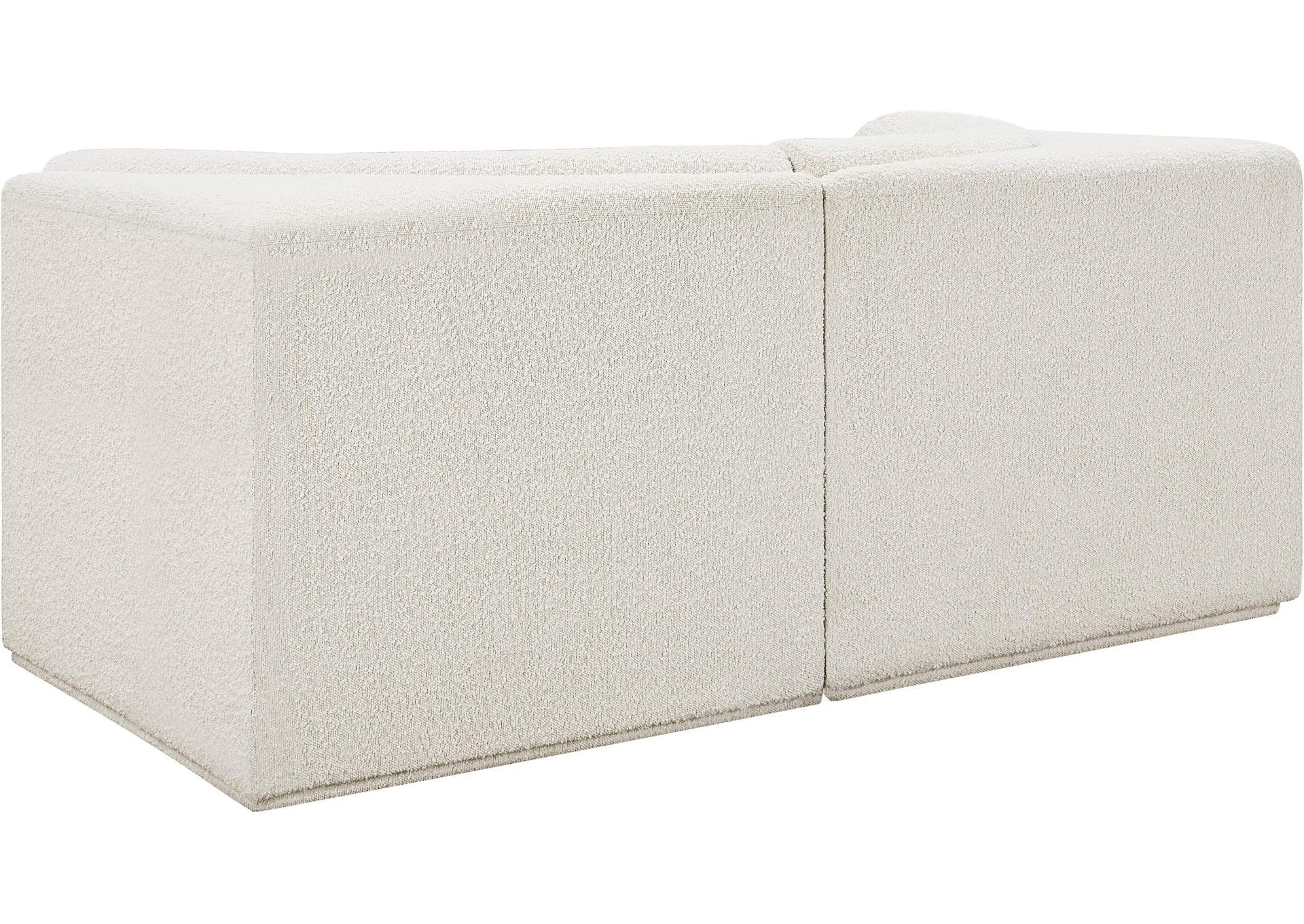 Ollie Cream Boucle Fabric Modular Sofa,Meridian Furniture