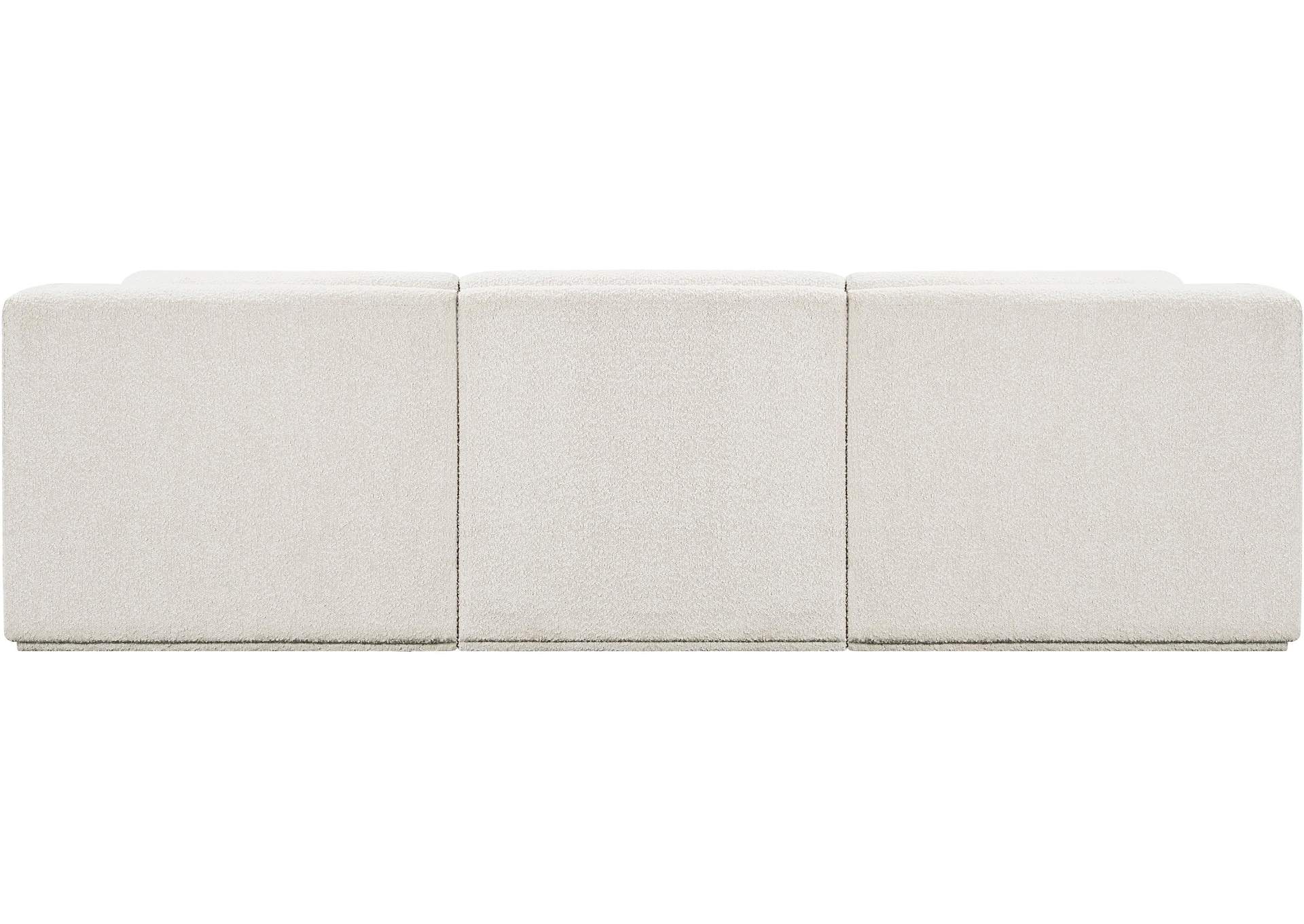 Ollie Cream Boucle Fabric Modular Sectional,Meridian Furniture