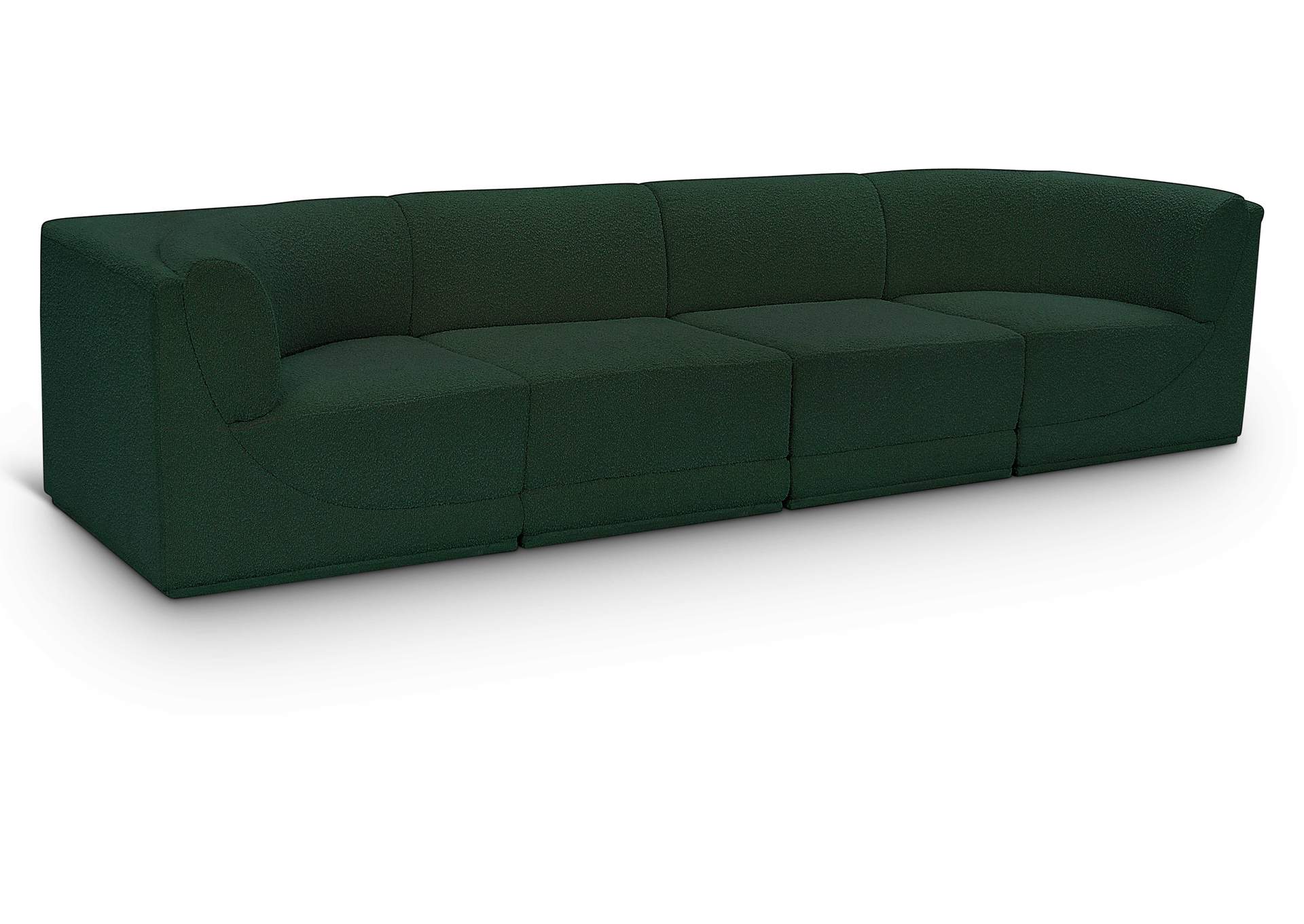 Ollie Green Boucle Fabric Modular Sofa,Meridian Furniture