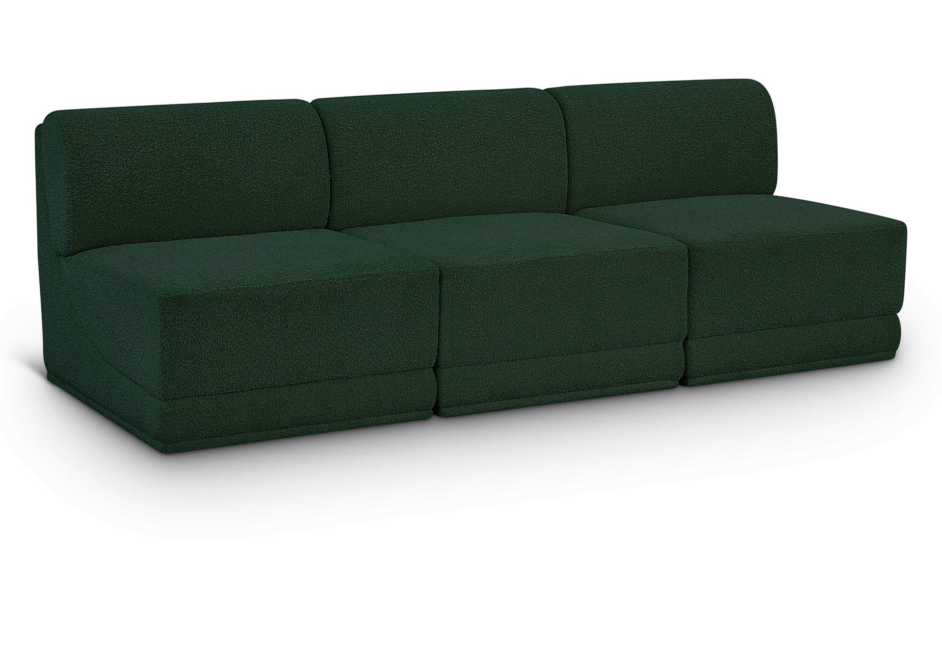 Ollie Green Boucle Fabric Modular Sofa,Meridian Furniture