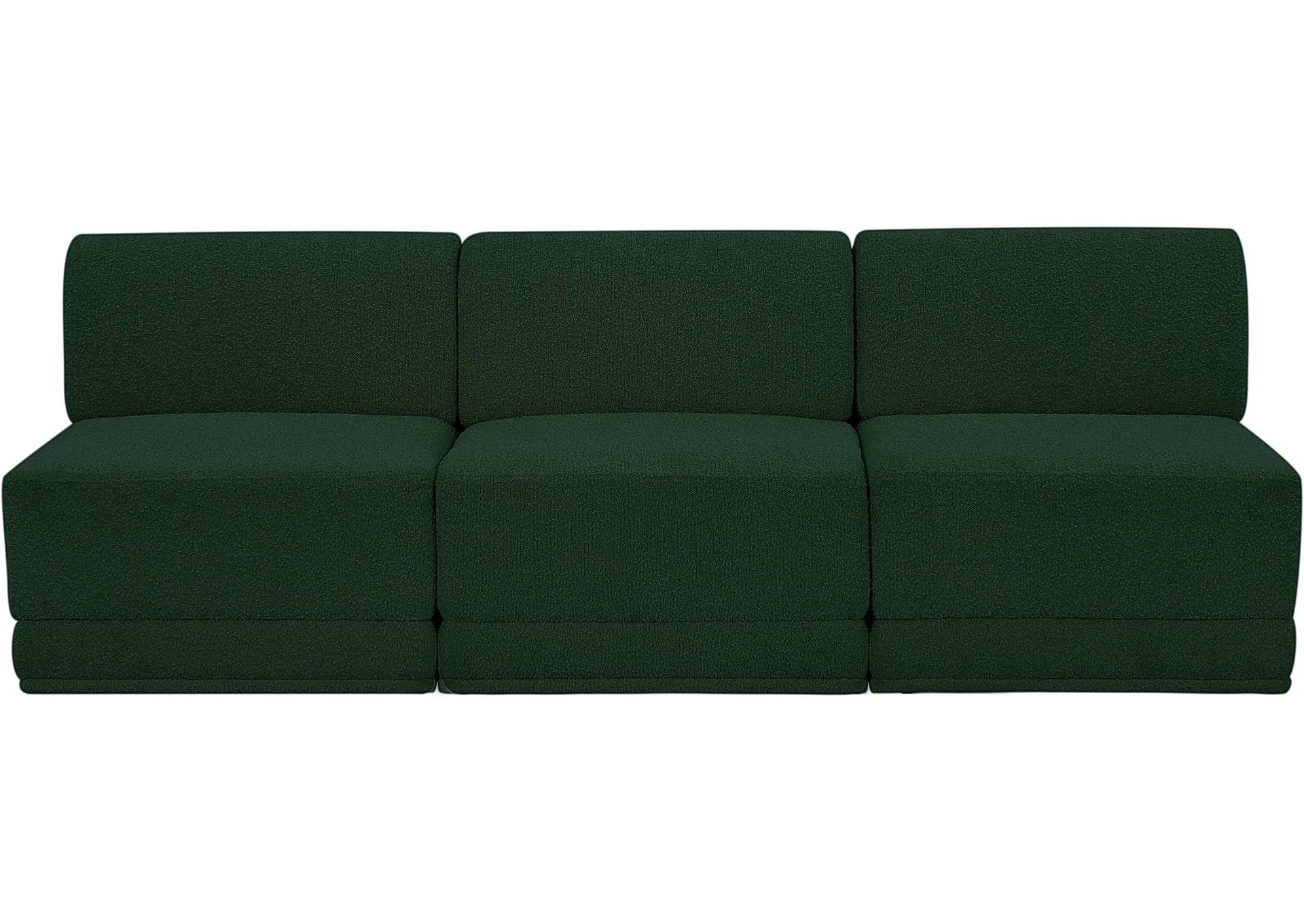 Ollie Green Boucle Fabric Modular Sofa,Meridian Furniture