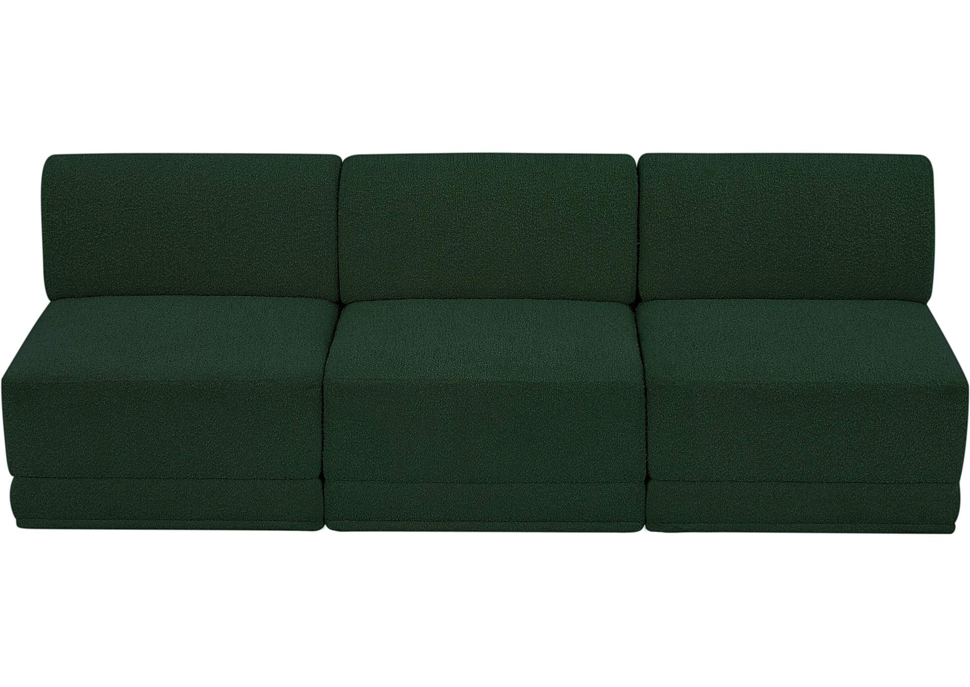 Ollie Green Boucle Fabric Modular Sofa,Meridian Furniture